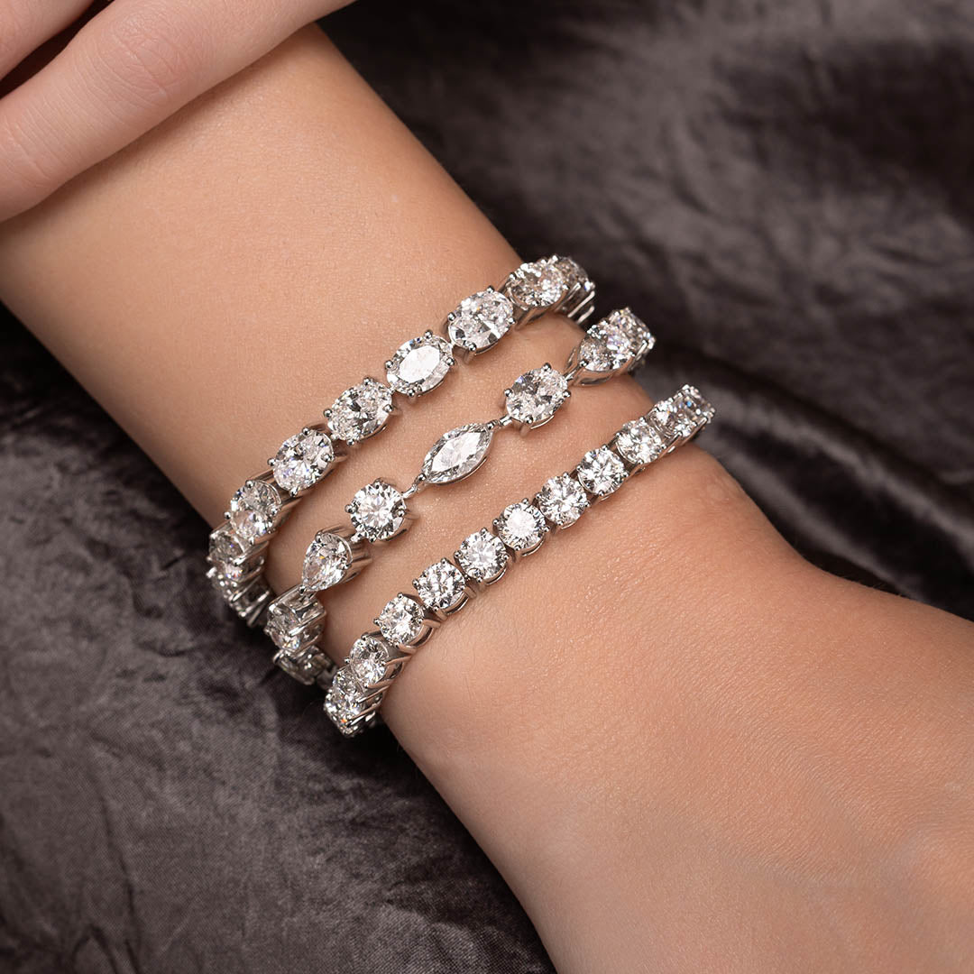 3 ctw Oval Tennis Bracelet