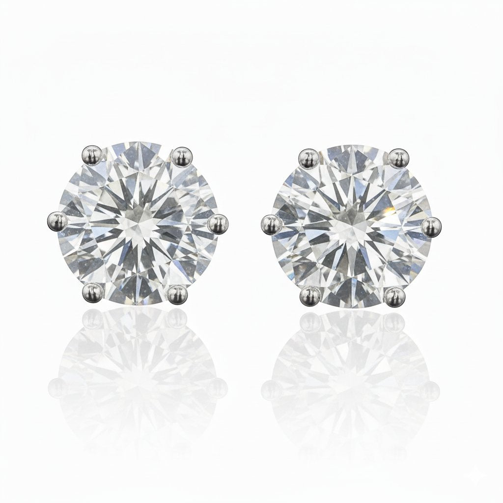 Six Prong Studs