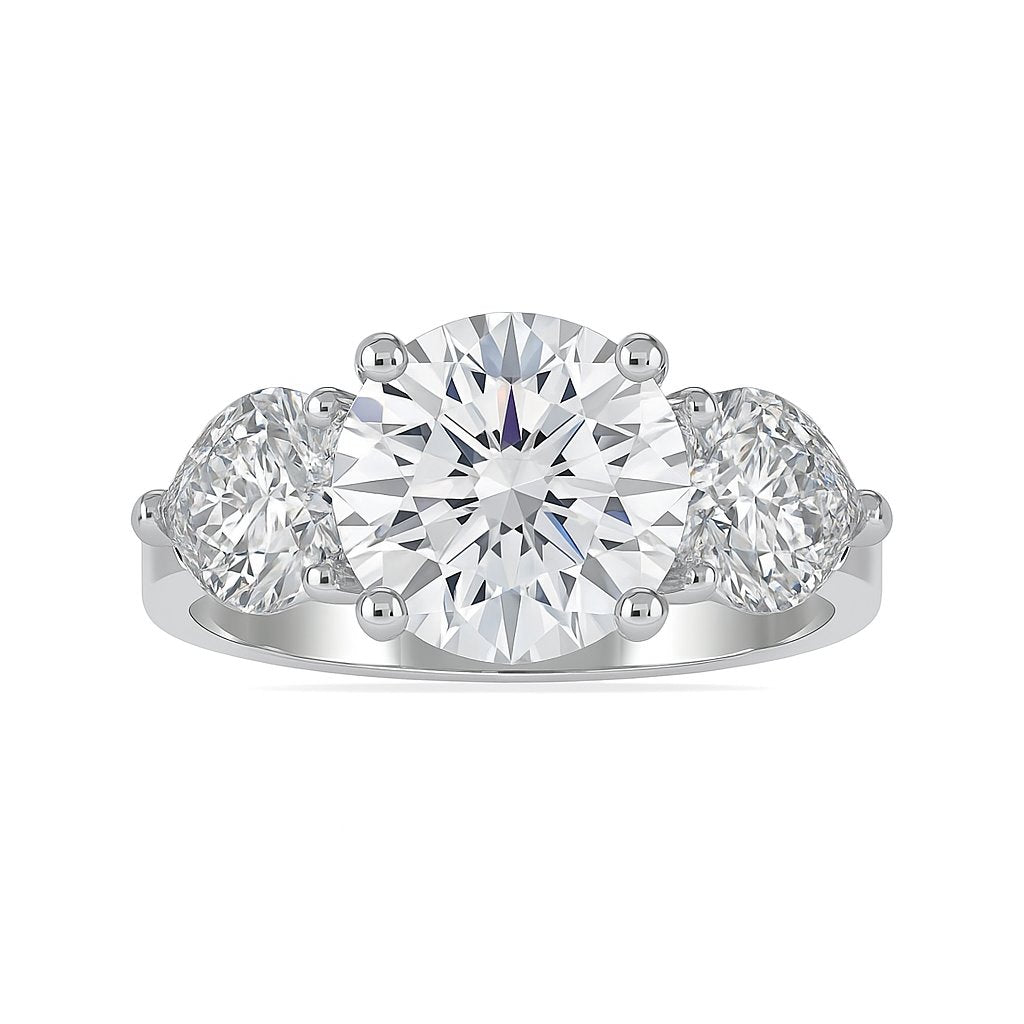 Tove Pear Twist Radiance Ring