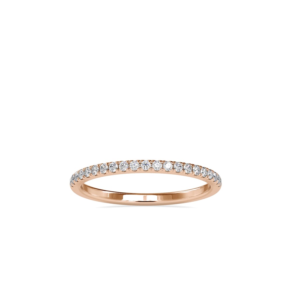 Round Embed Anniversary Ring