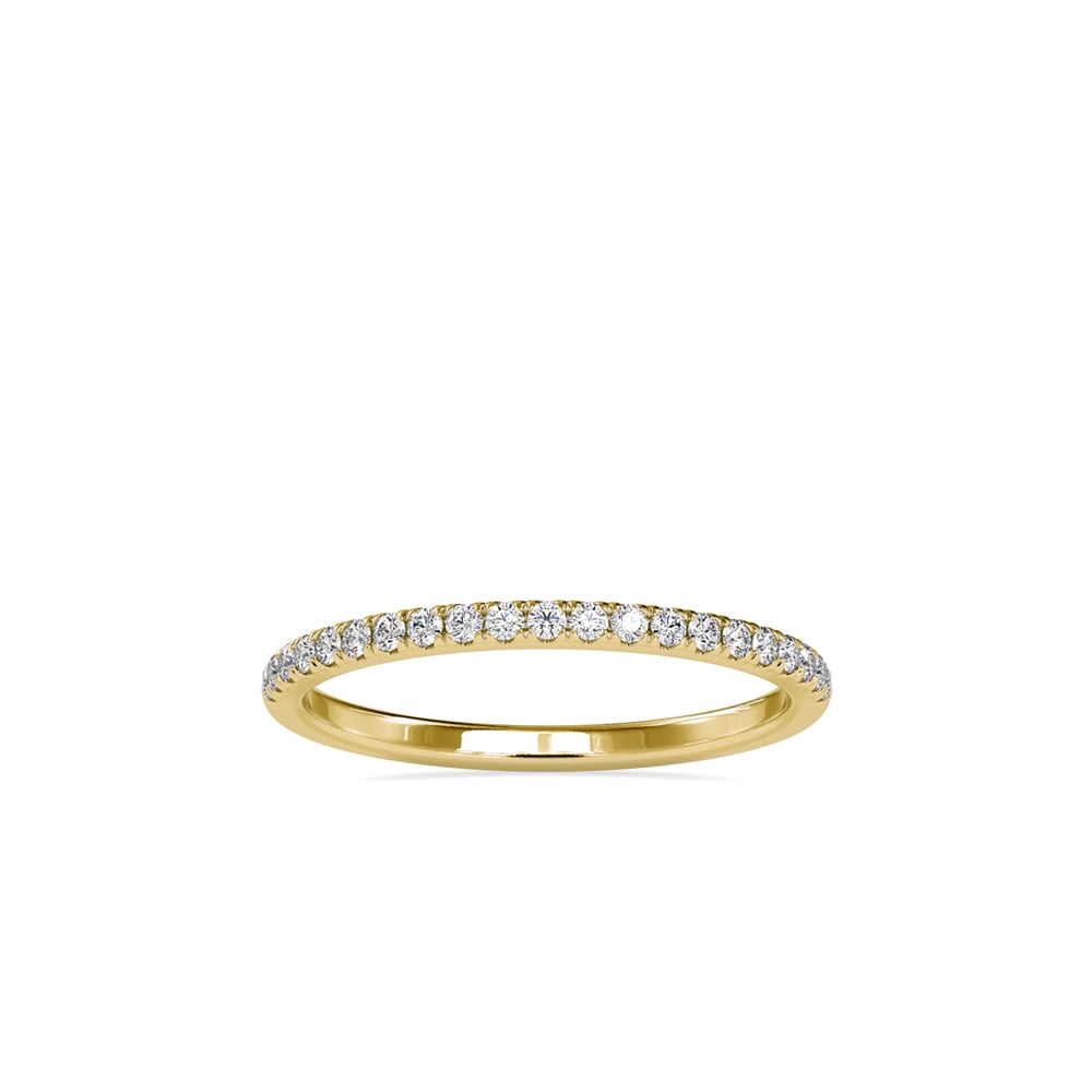 Round Embed Anniversary Ring
