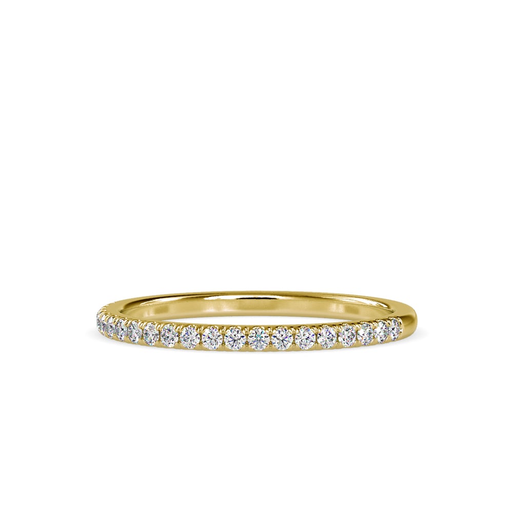 Round Embed Anniversary Ring