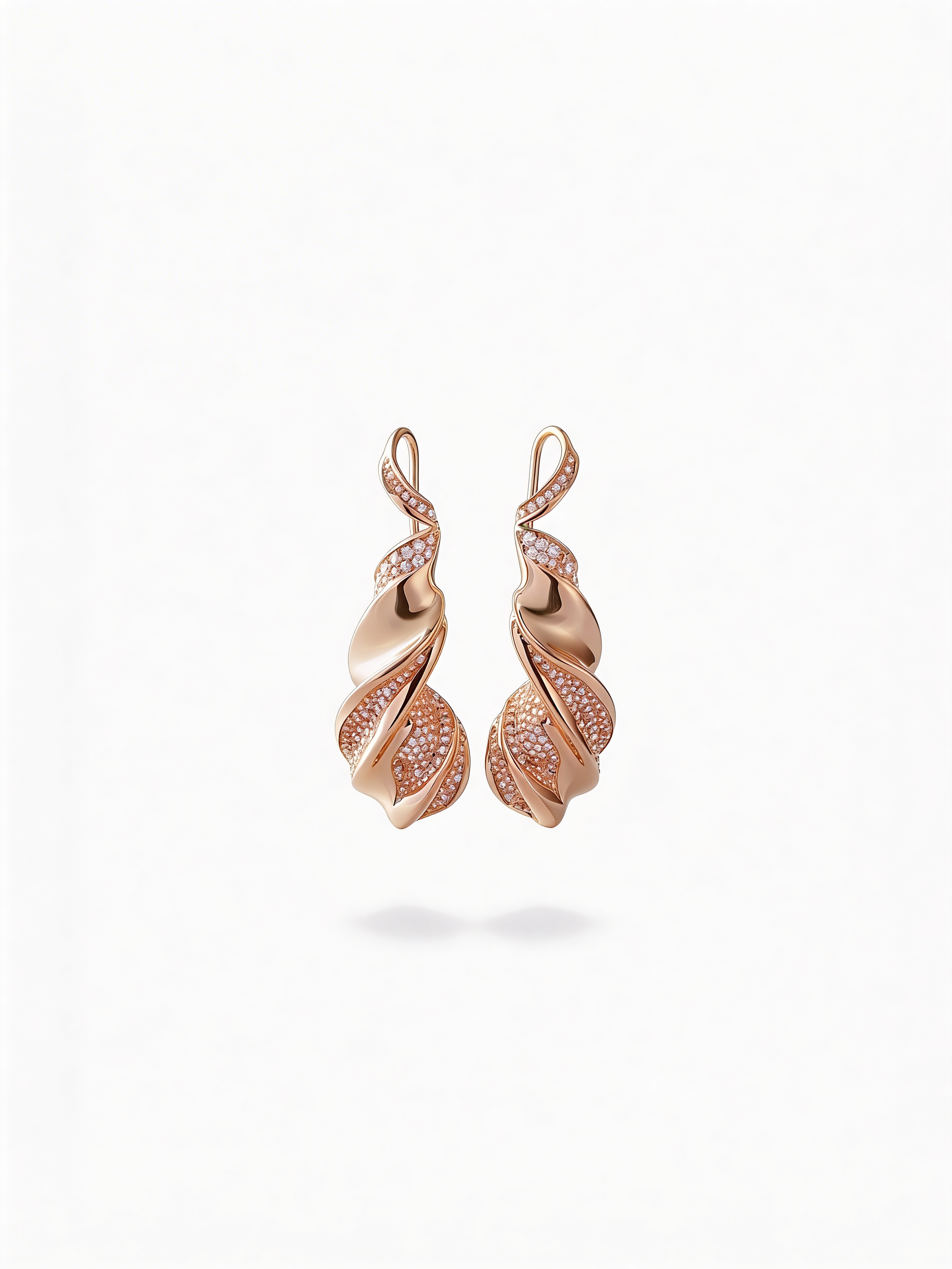 Torsade Rosée Earrings