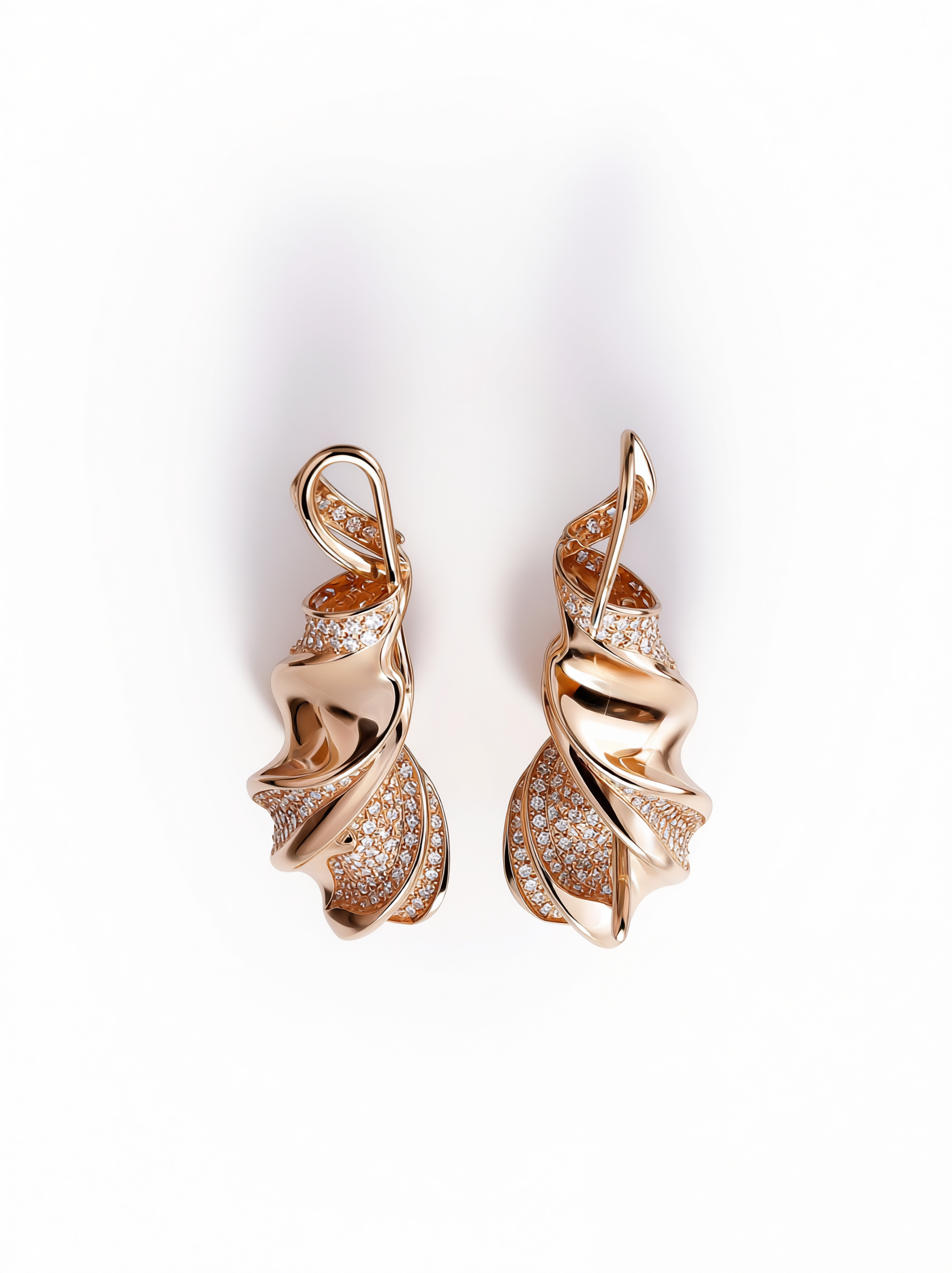 Torsade Rosée Earrings