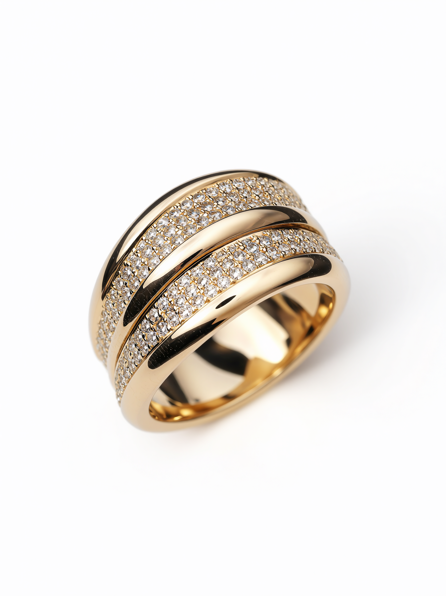 Ruban Pavé Ring