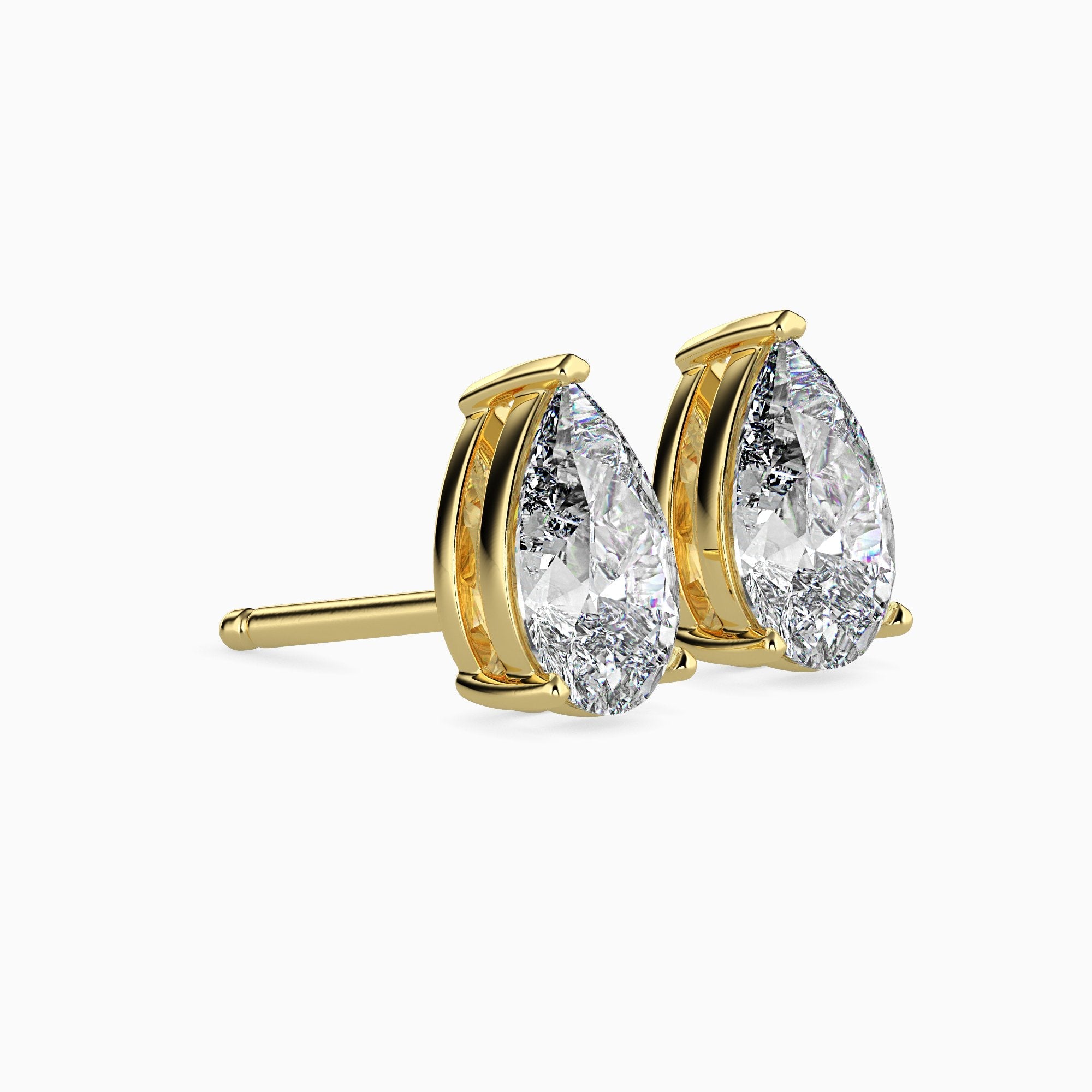 Boucles d'oreilles poires Solitaire Megan