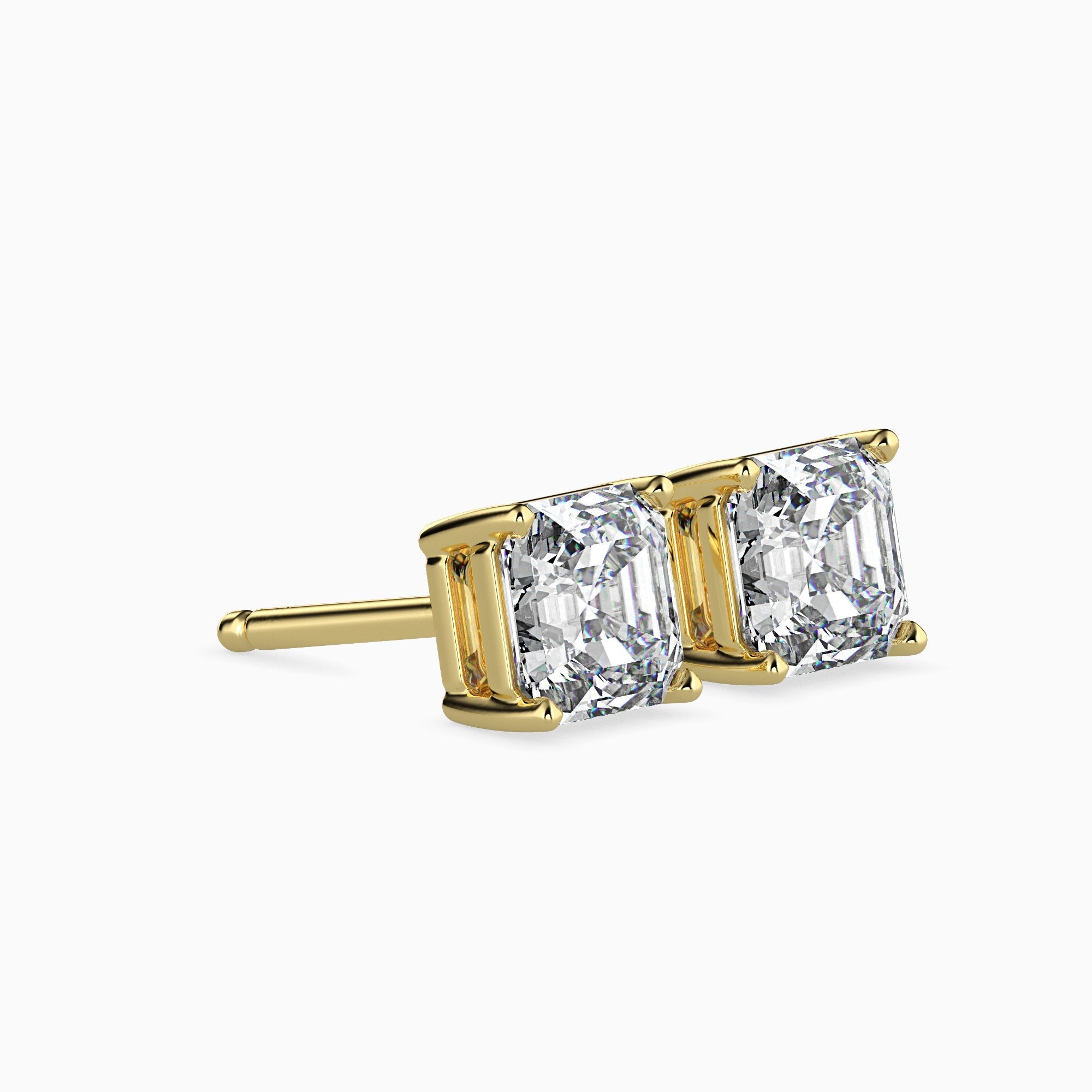 Giulia Solitaire Asscher Earrings