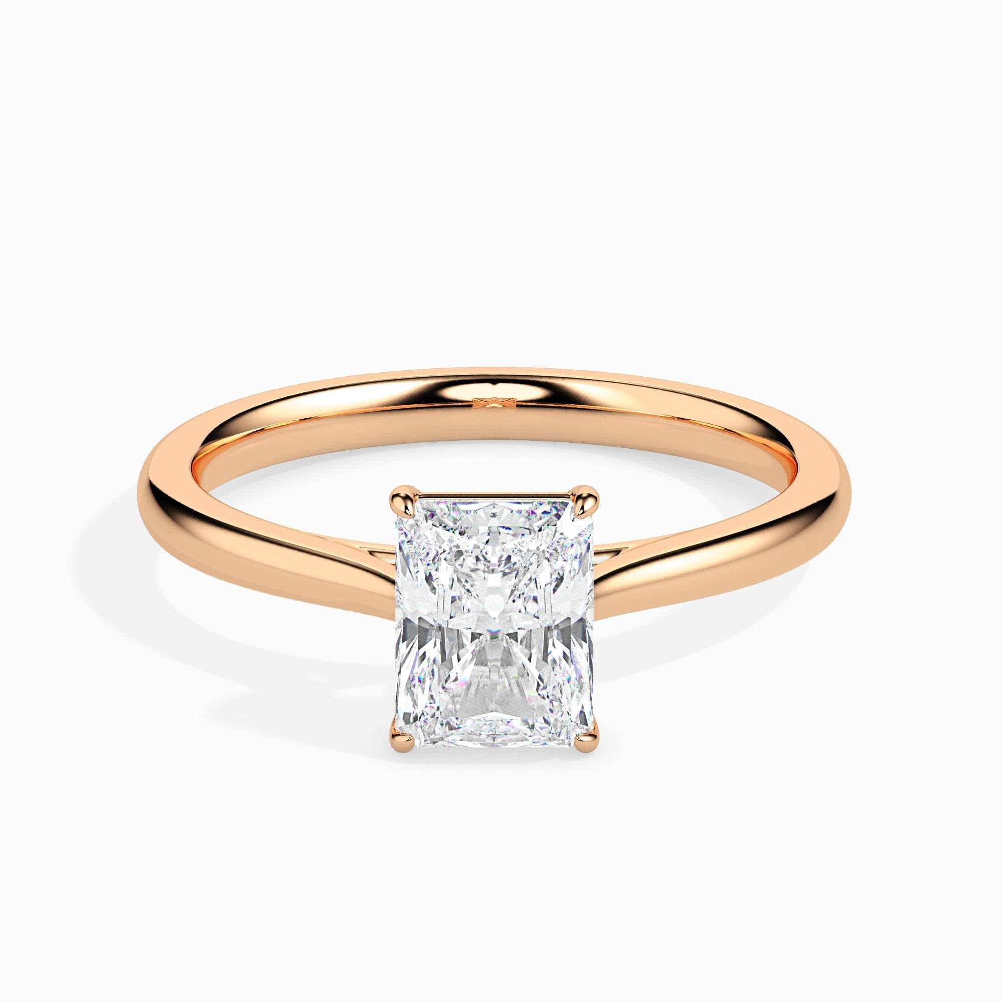 1 ctw Solitaire Radiant Ring