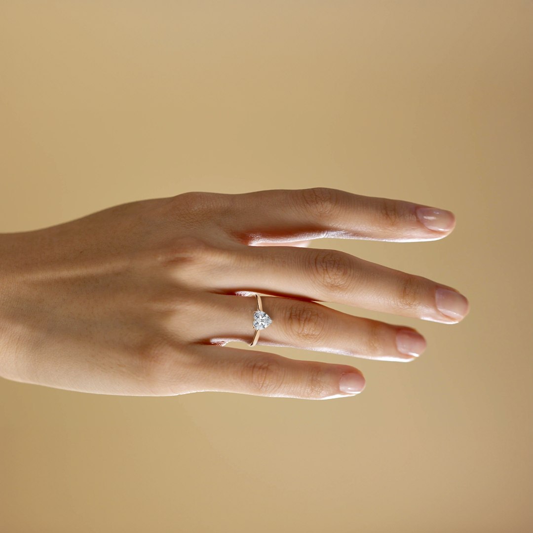 Bague Cœur Solitaire Olfea