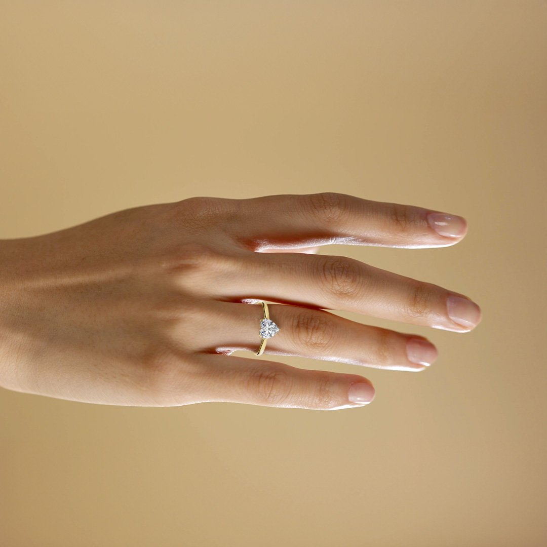 Bague Cœur Solitaire Olfea