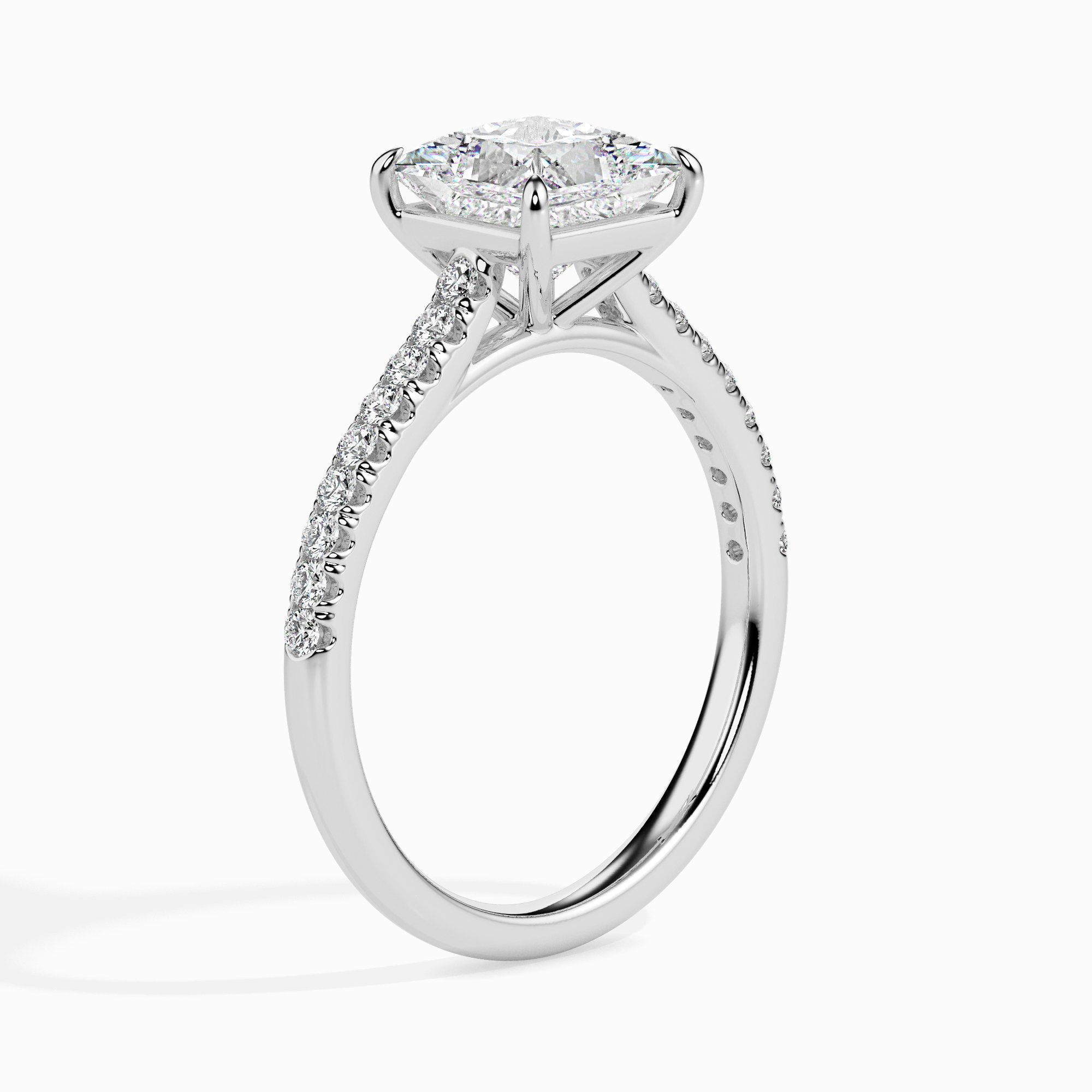 Lucrezia Solitaire Pavé Princesse