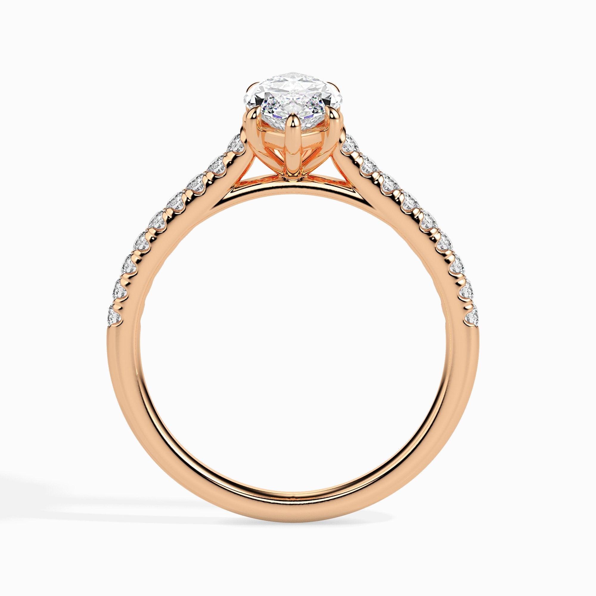 Mimi Solitaire Pave Marquise Setting