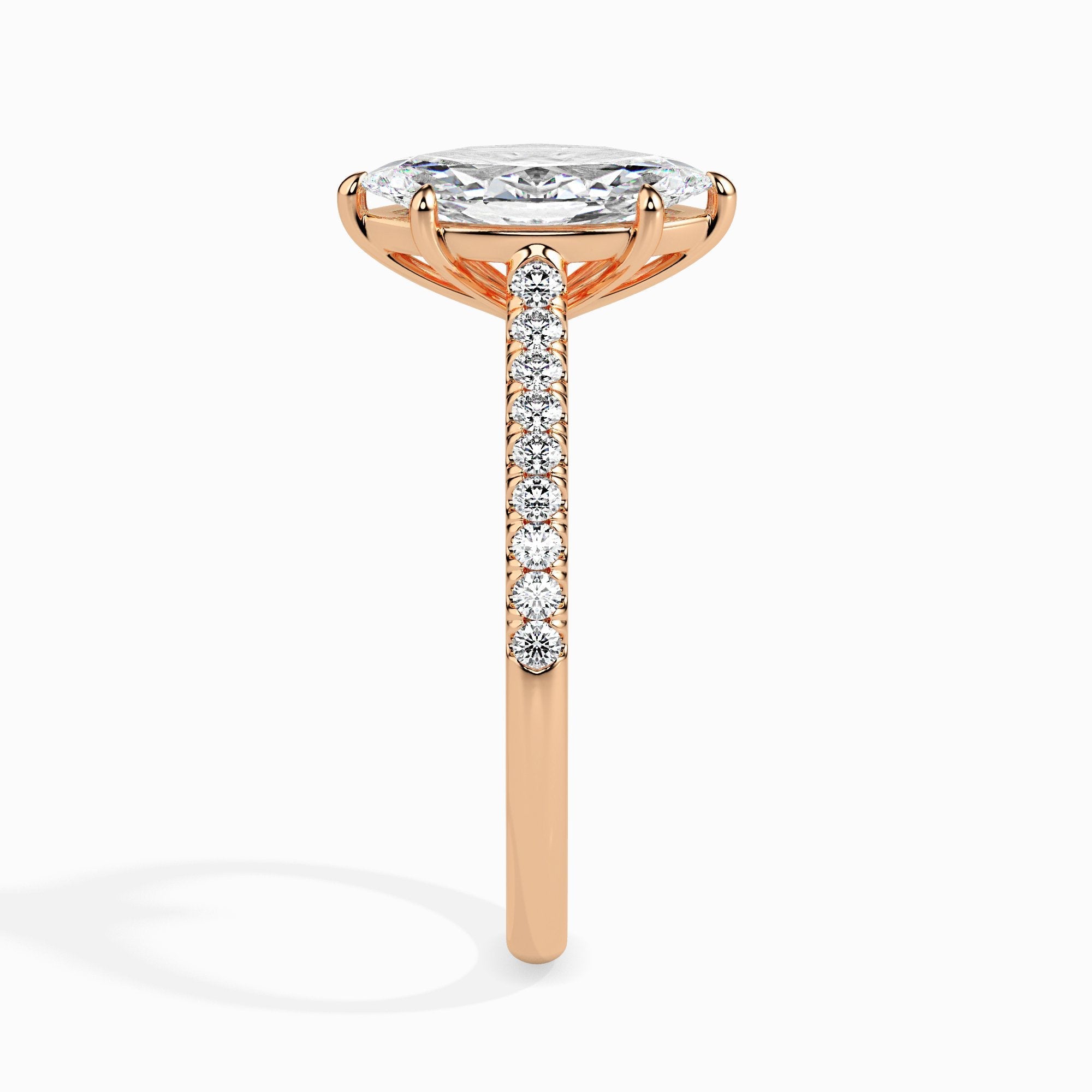 Mimi Solitaire Pave Marquise Setting