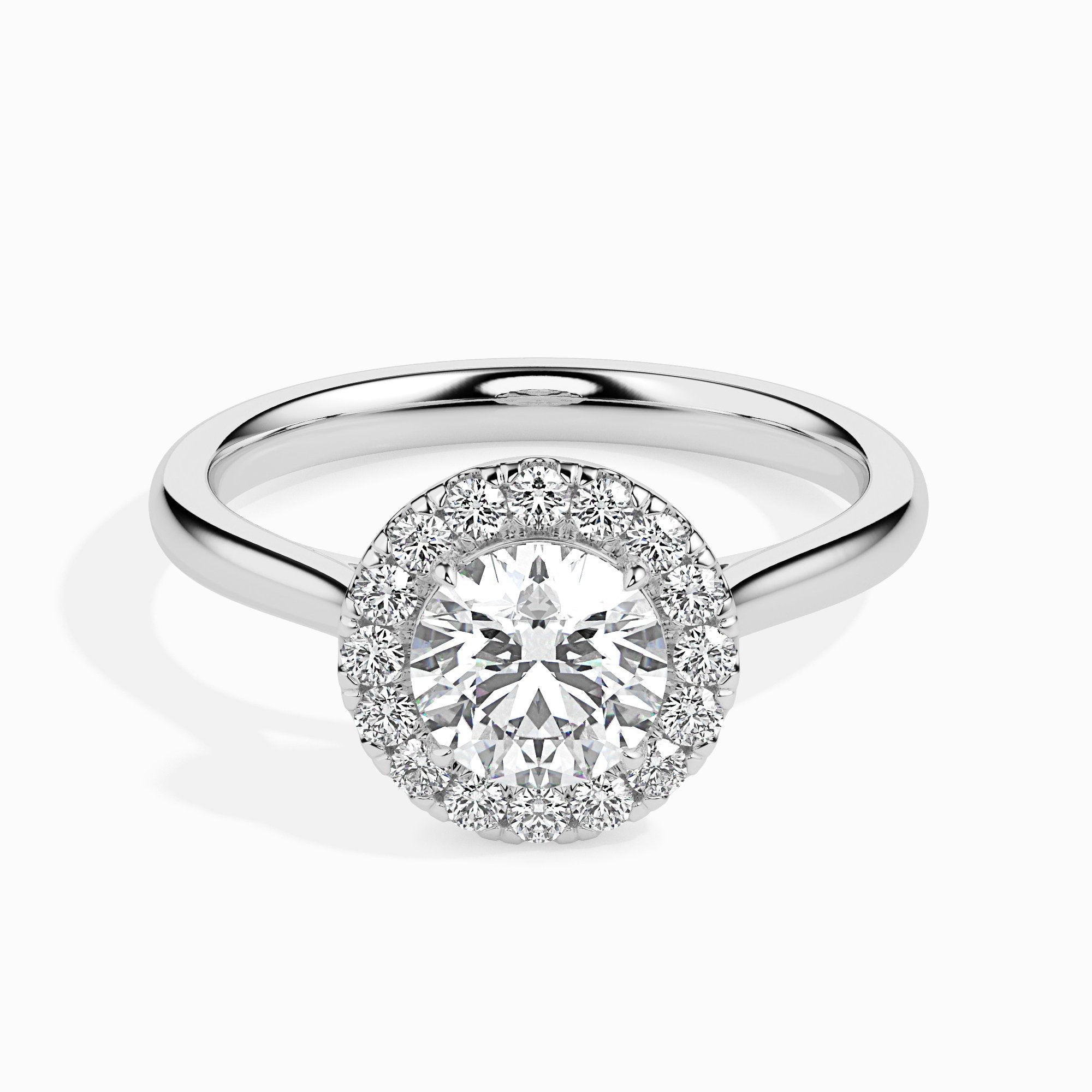 Patti Solitaire Halo Round Setting