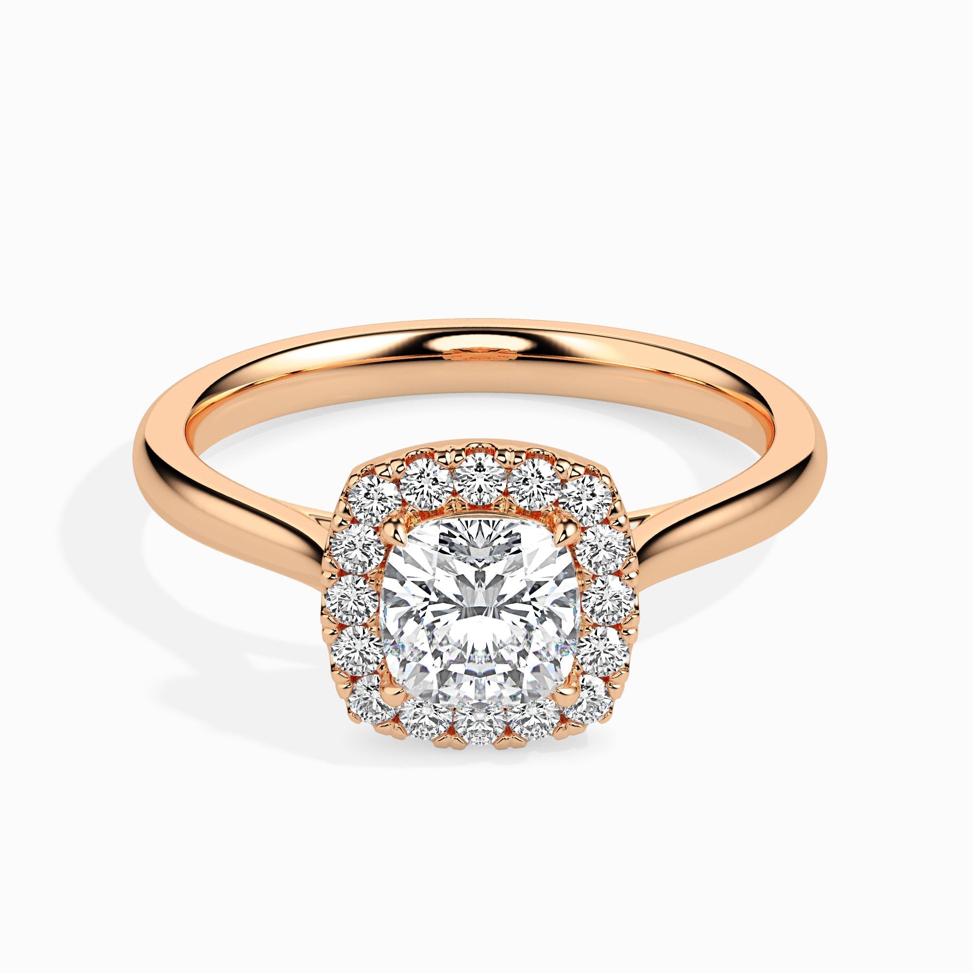 Prairie Solitaire Halo Cushion Setting