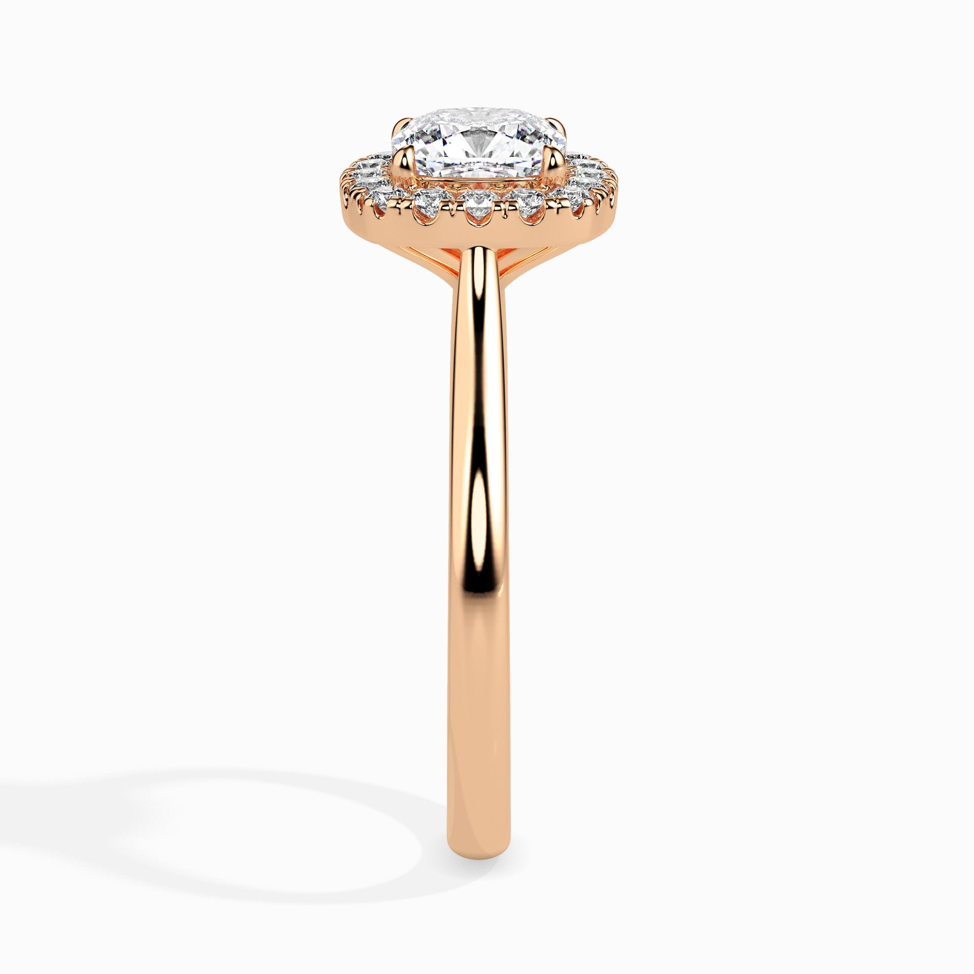 Prairie Solitaire Halo Cushion Setting
