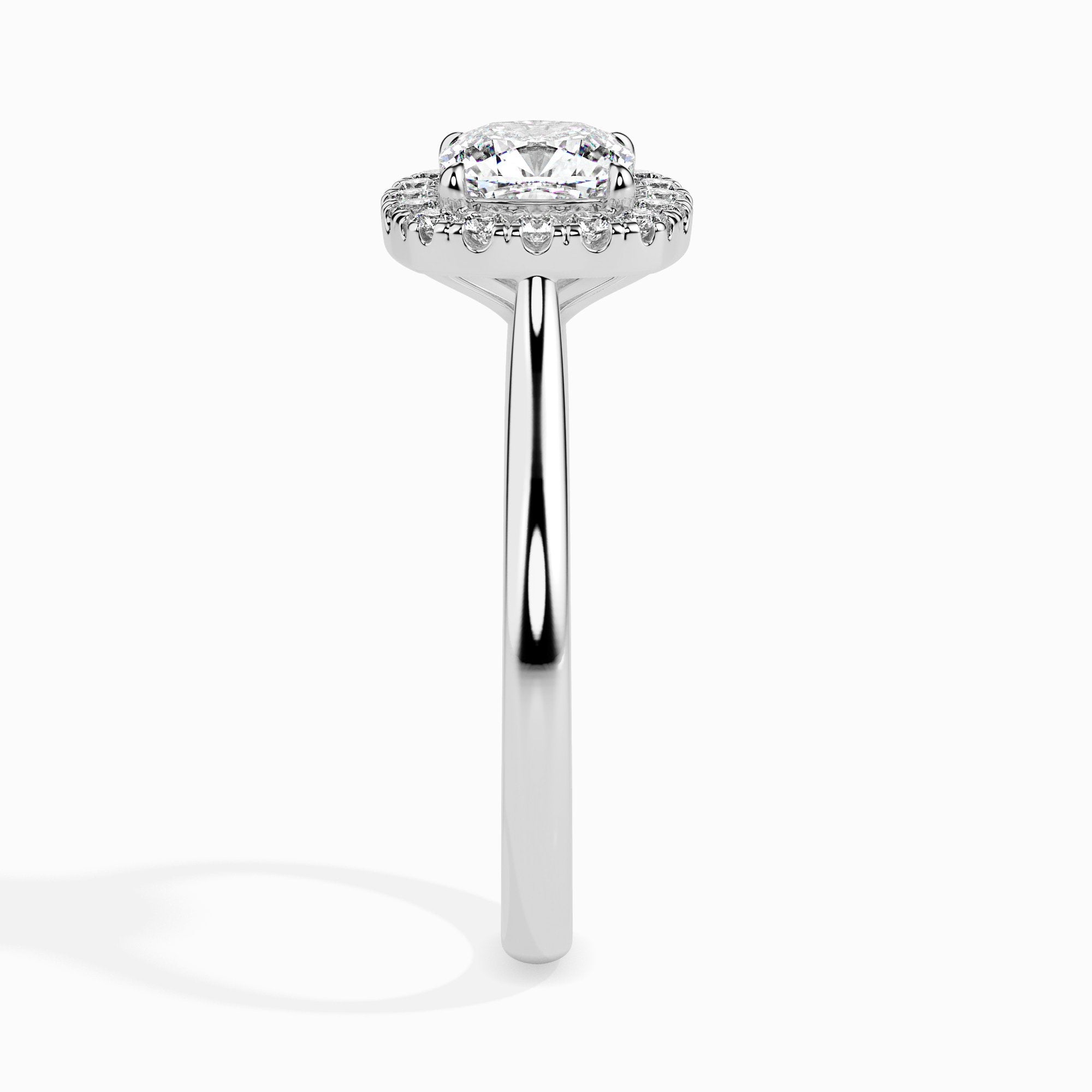 Bague coussin Prairie Solitaire Halo