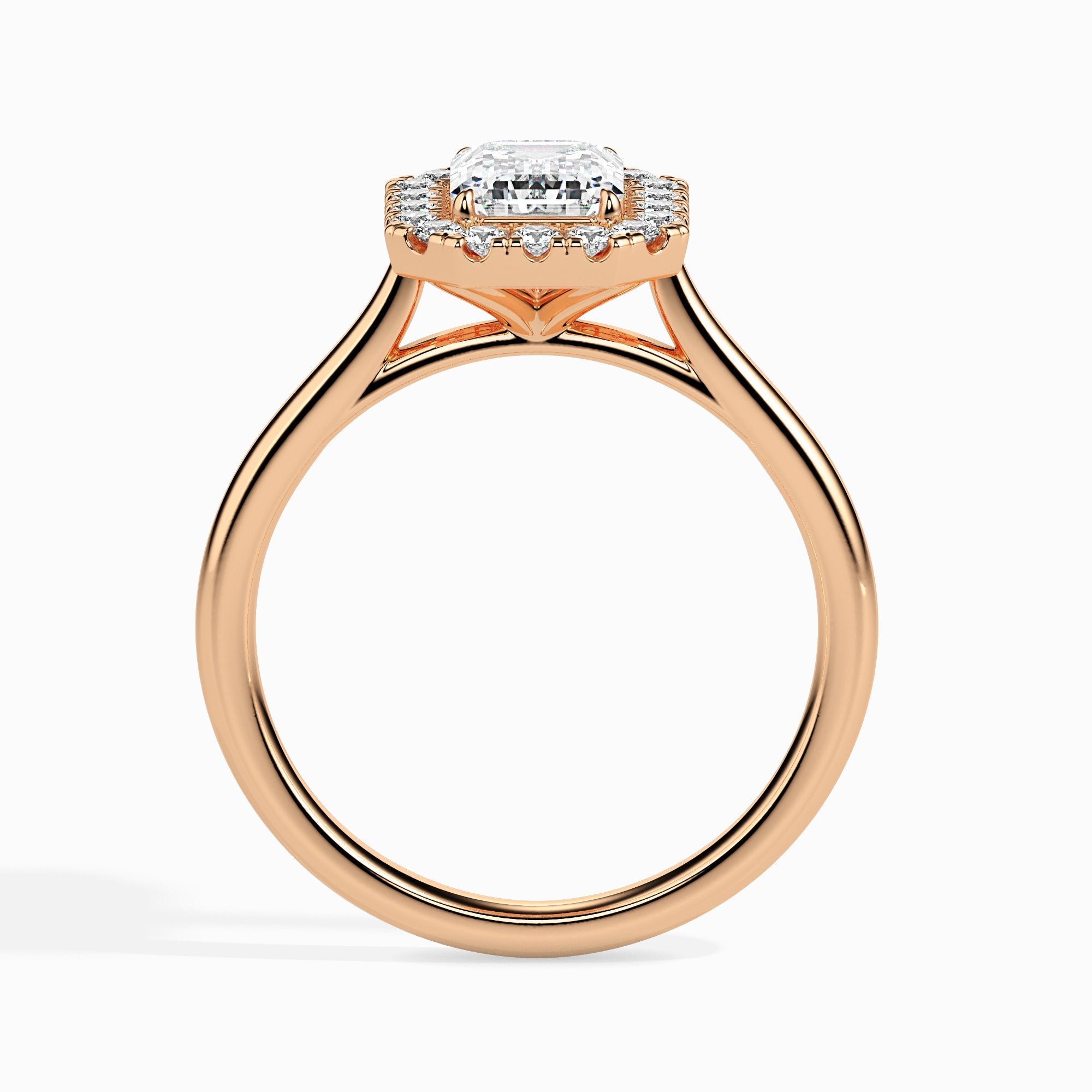 Lolita Solitaire Halo Emerald Setting