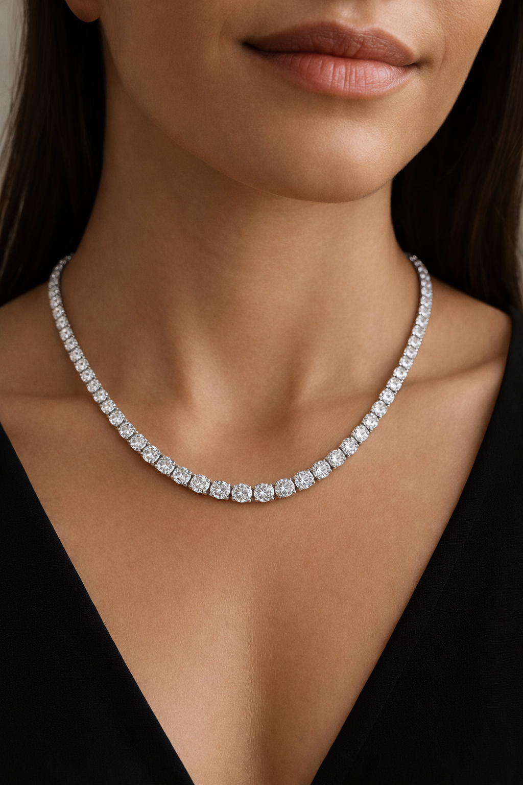 5 ctw Classic Tennis Necklace