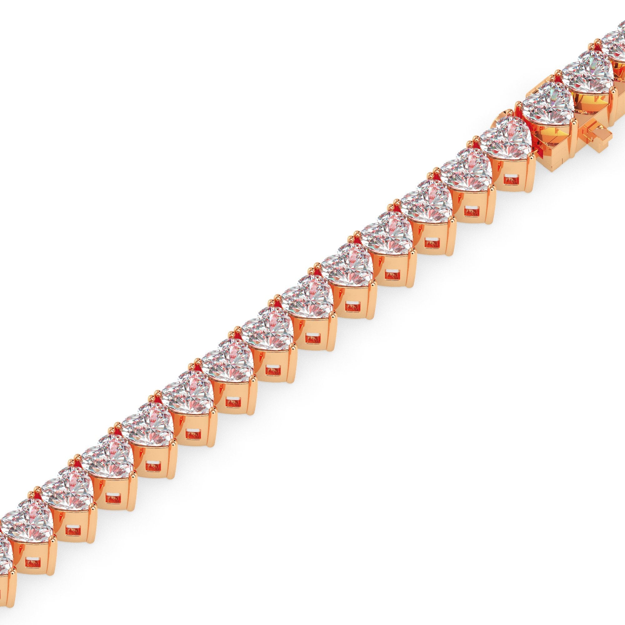 3 ctw Heart Tennis Bracelet