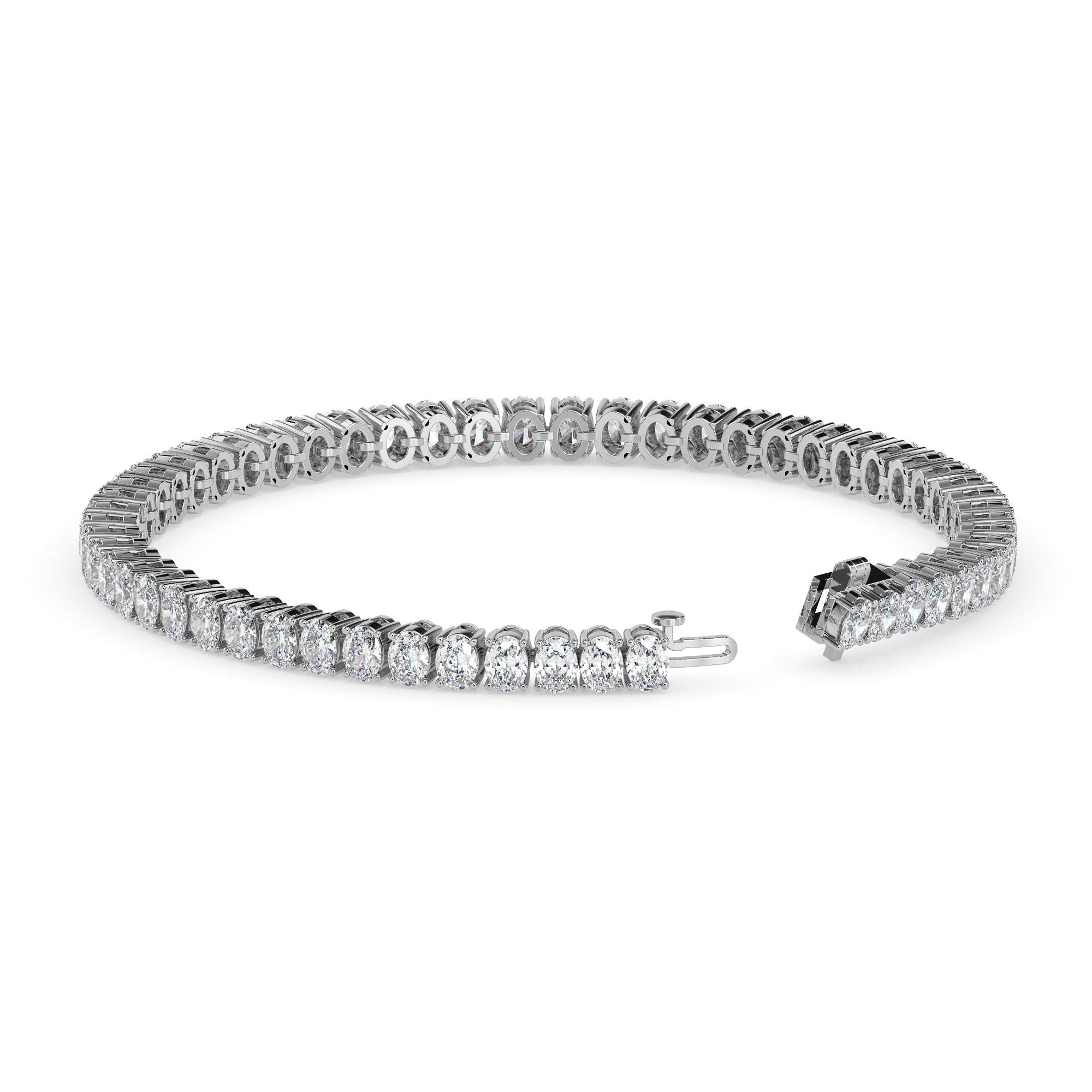 Bracelet de tennis ovale