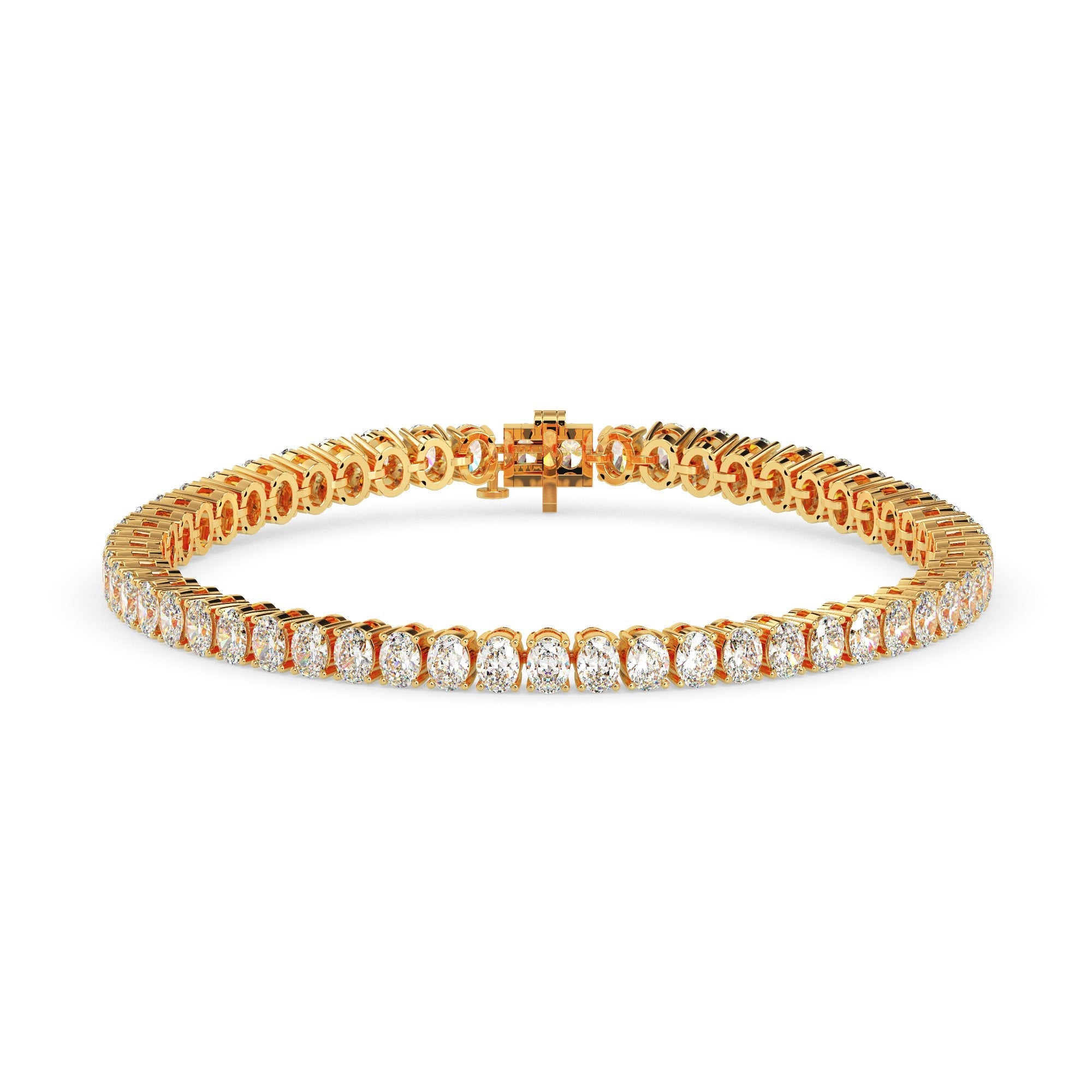 Bracelet de tennis ovale