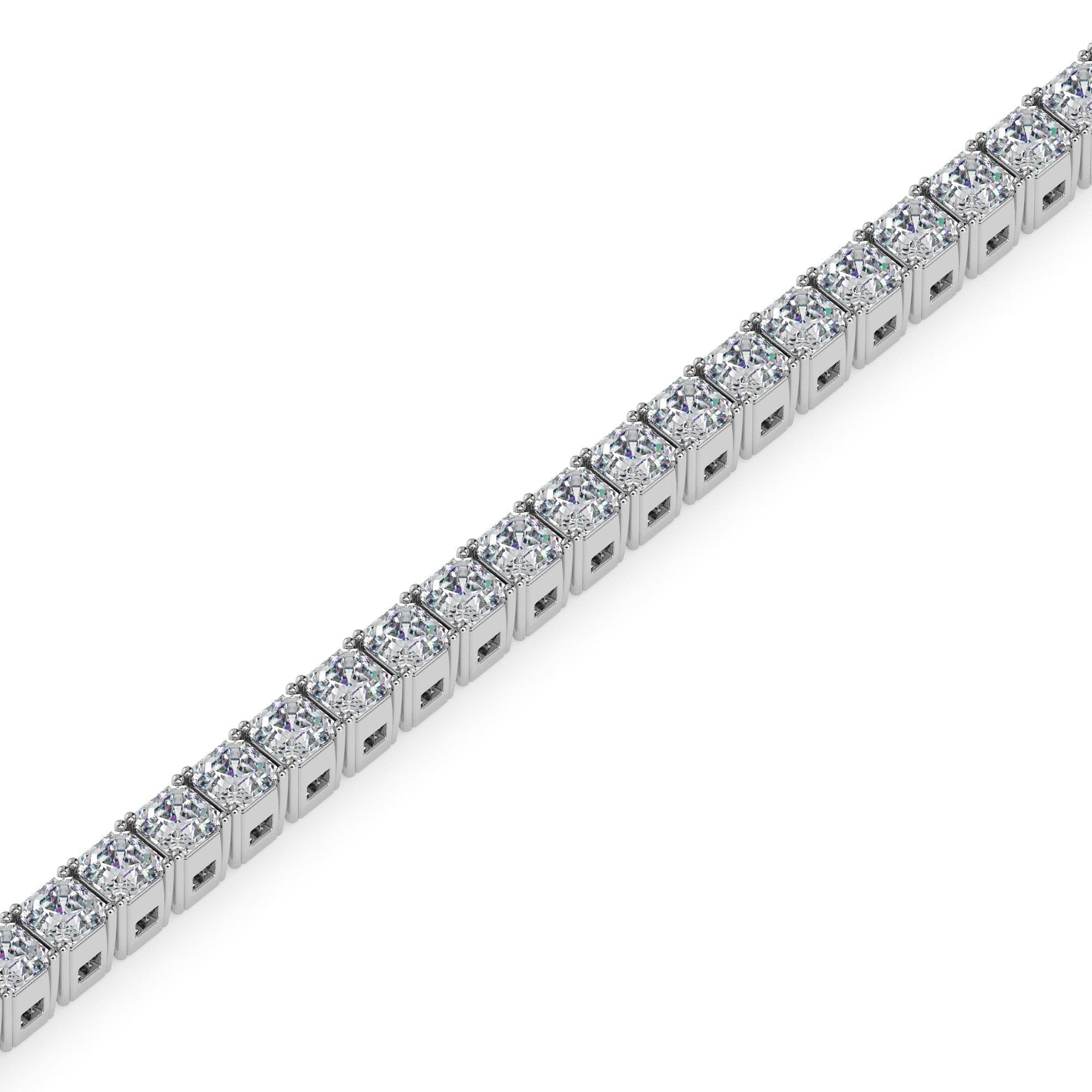 Asscher Tennis Bracelet