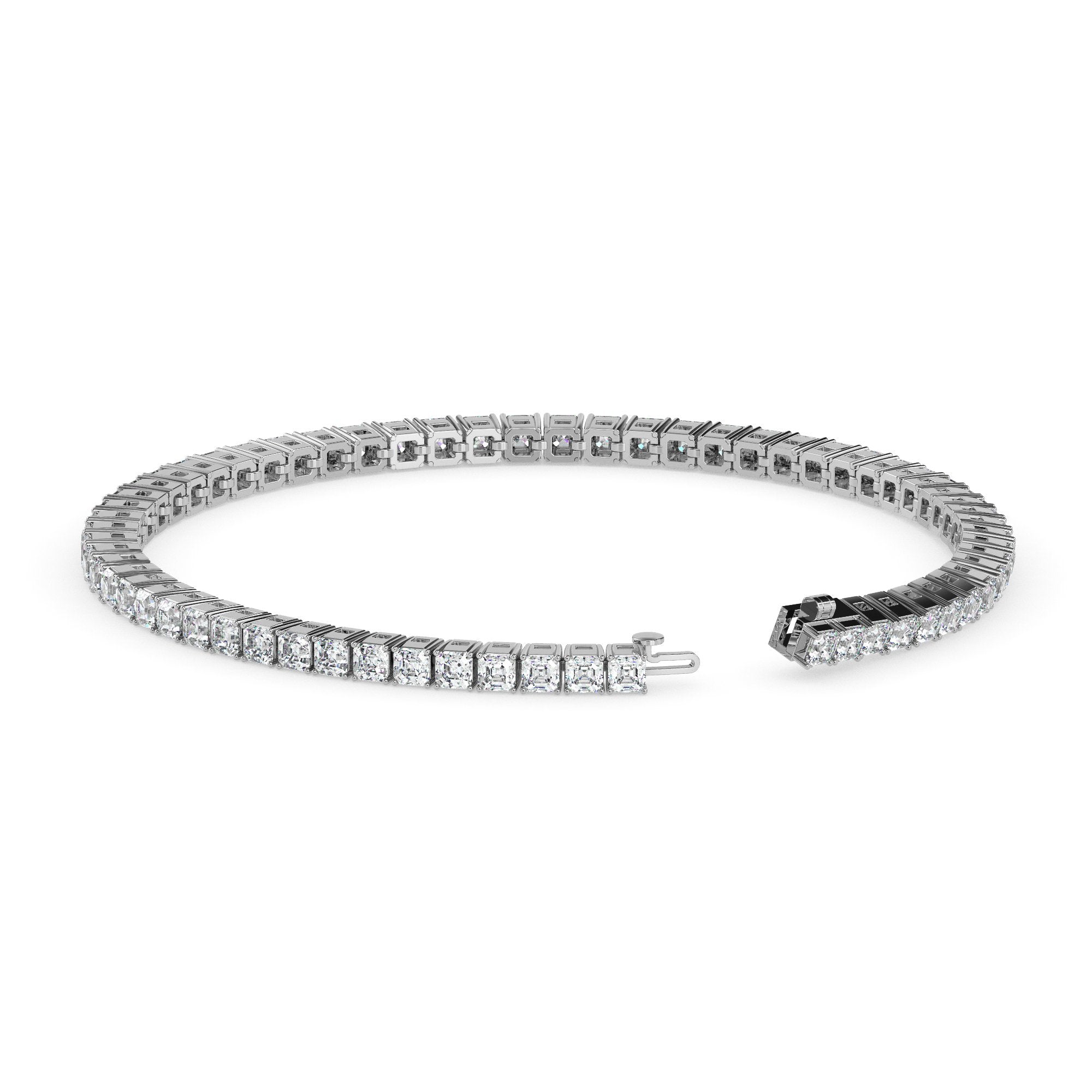 Asscher Tennis Bracelet