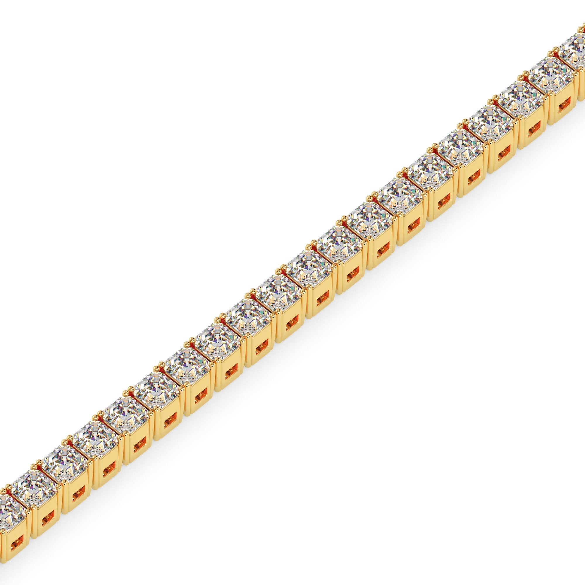Asscher Tennis Bracelet