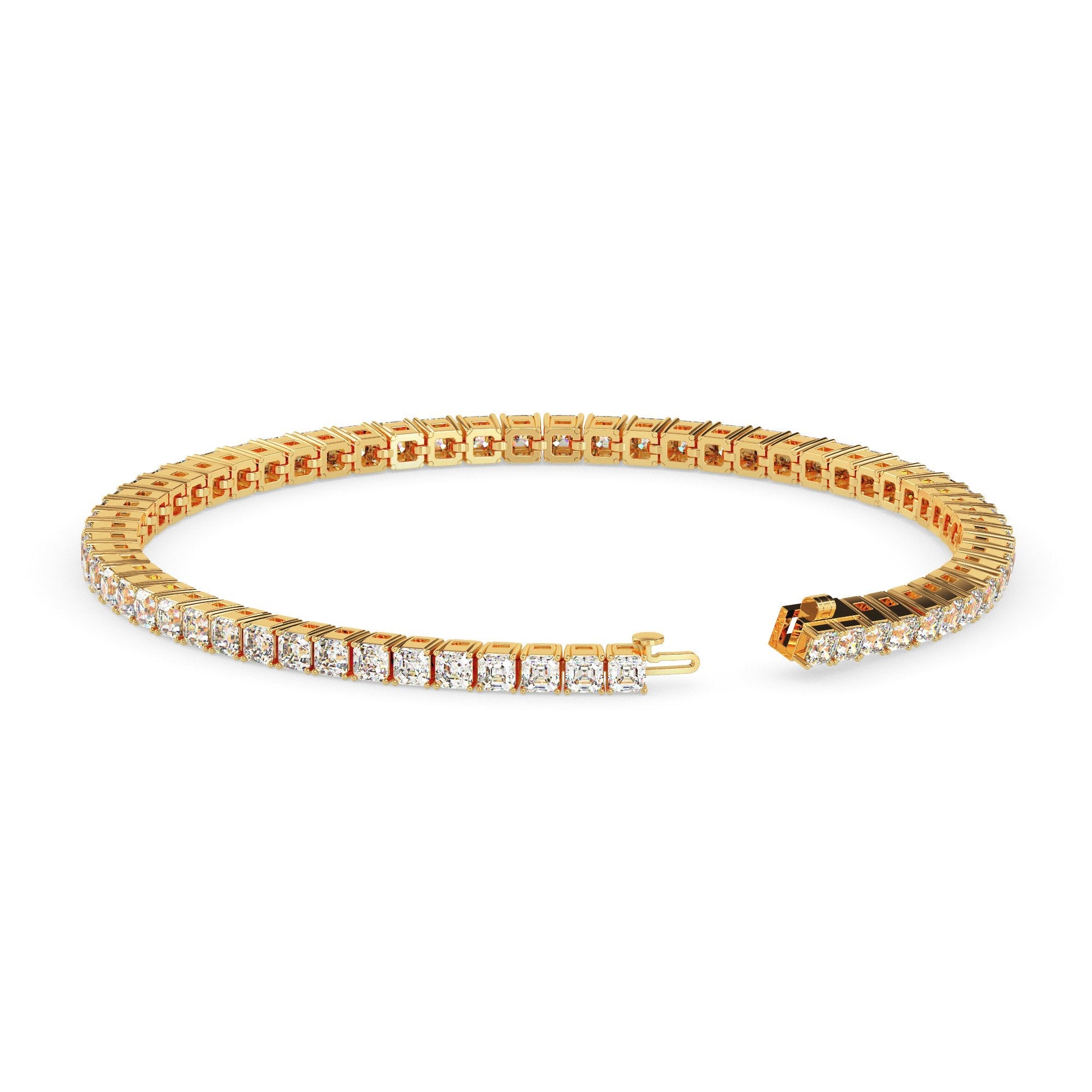 Asscher Tennis Bracelet
