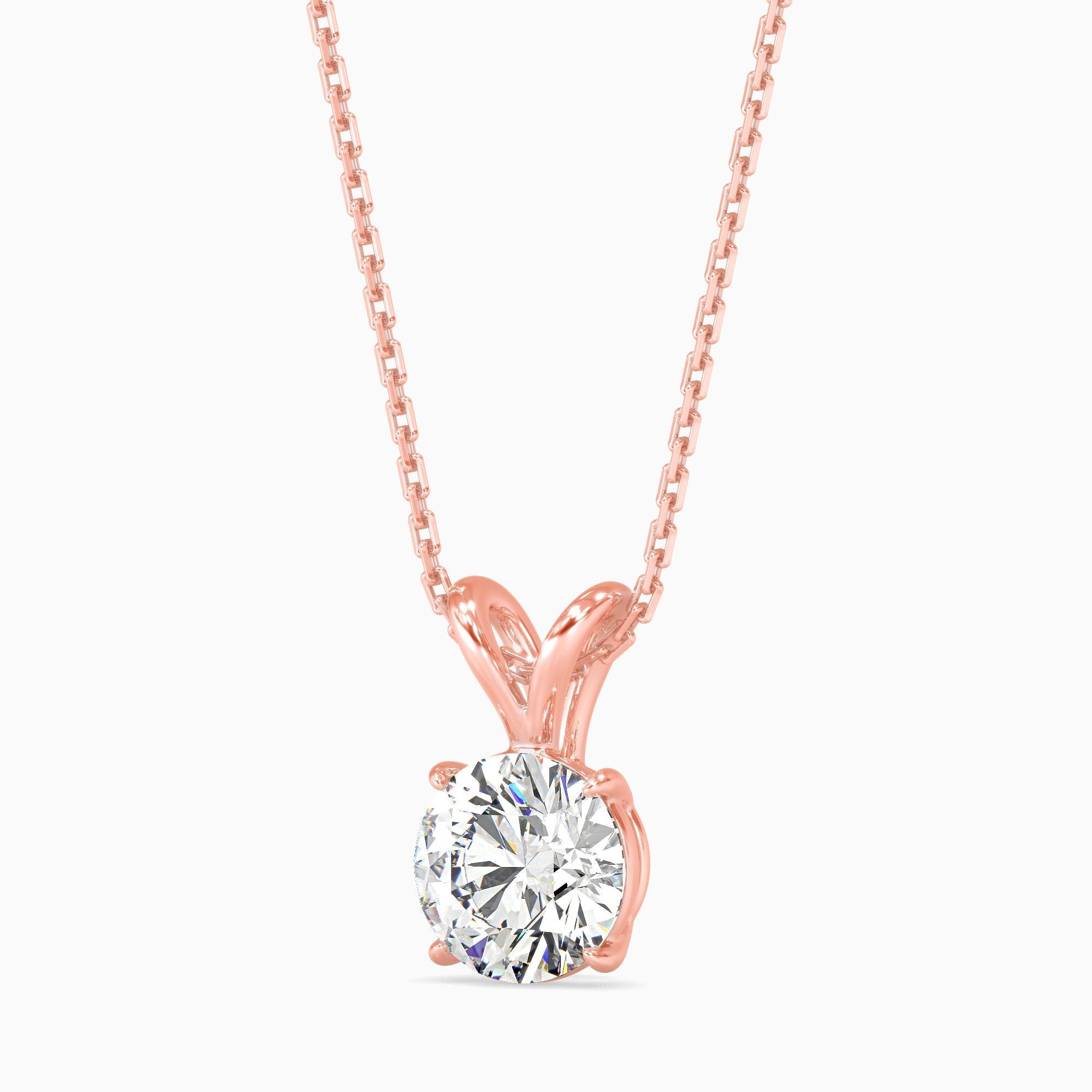 1 ctw Solitaire Round Pendant