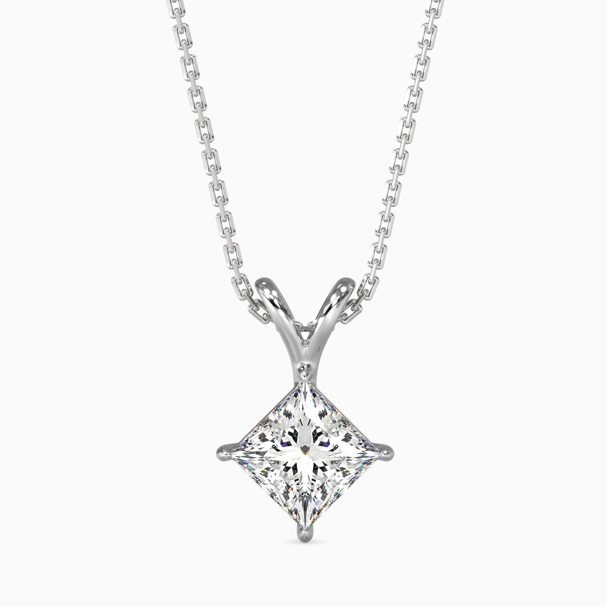 Regina Solitaire Princess Pendant