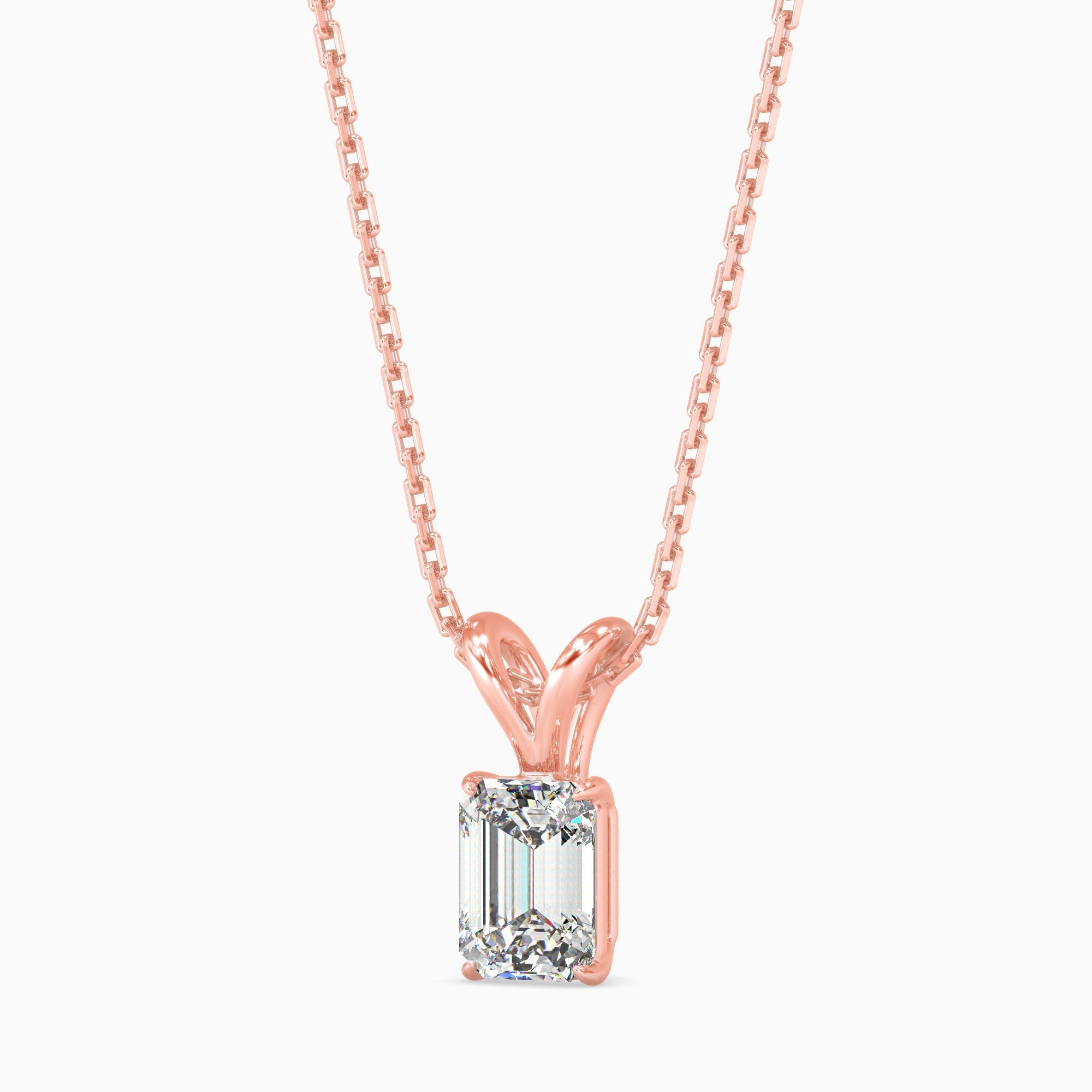 Maria Solitaire Emerald Pendant