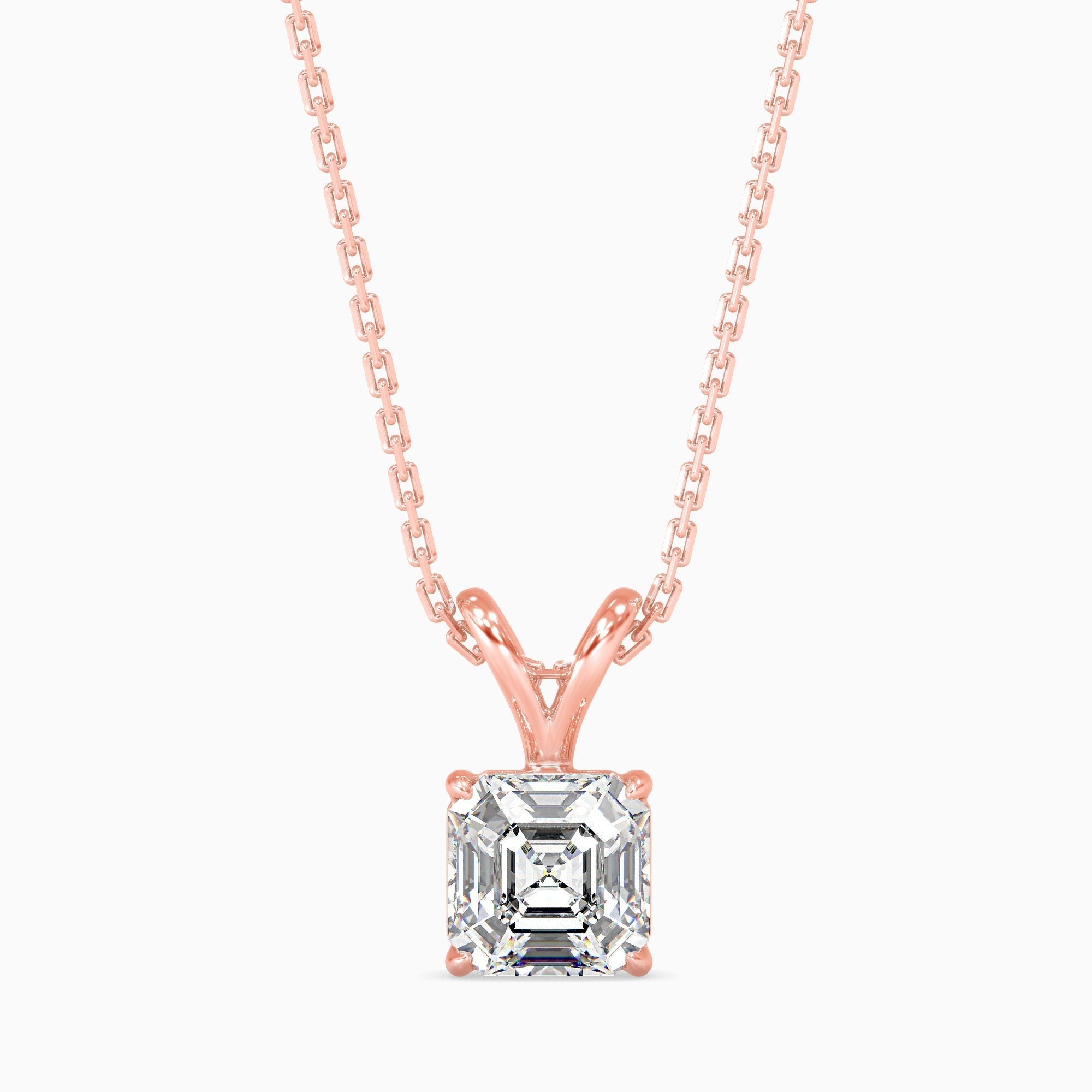 Mia Solitaire Asscher Pendant