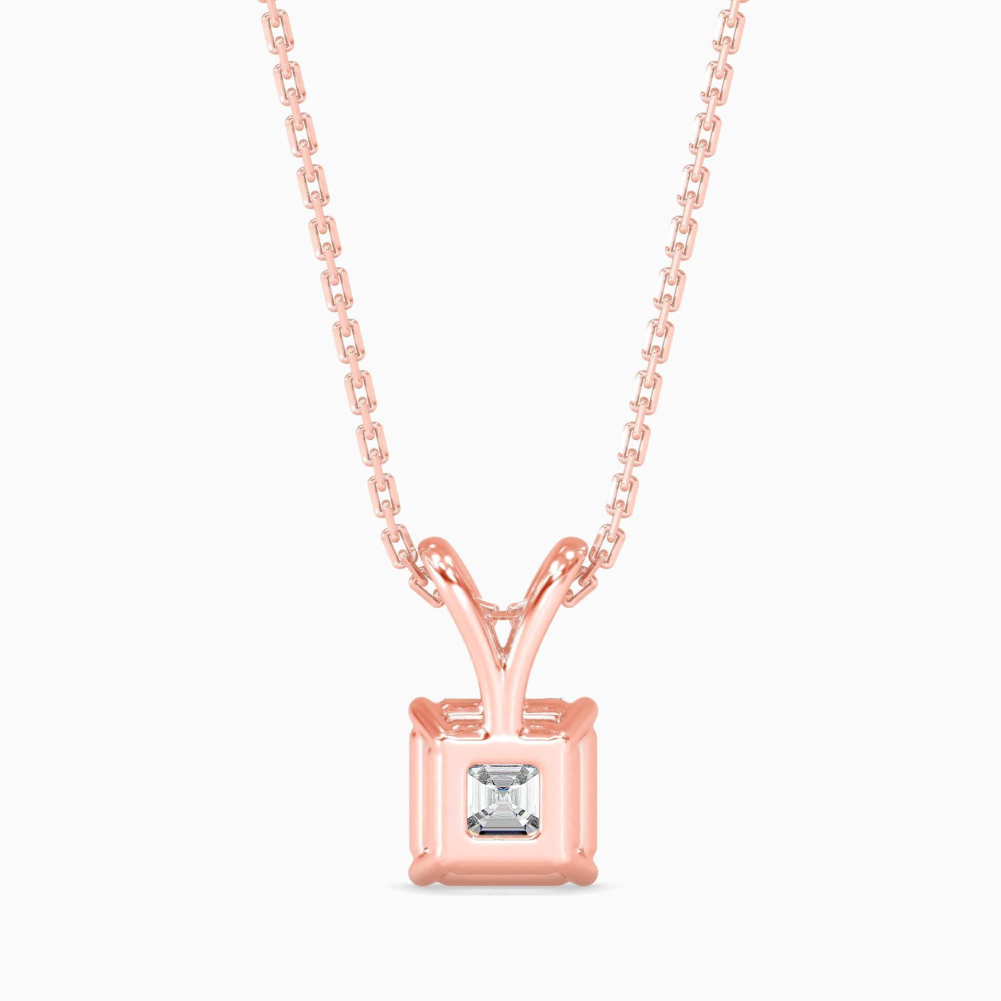 Mia Solitaire Asscher Pendant