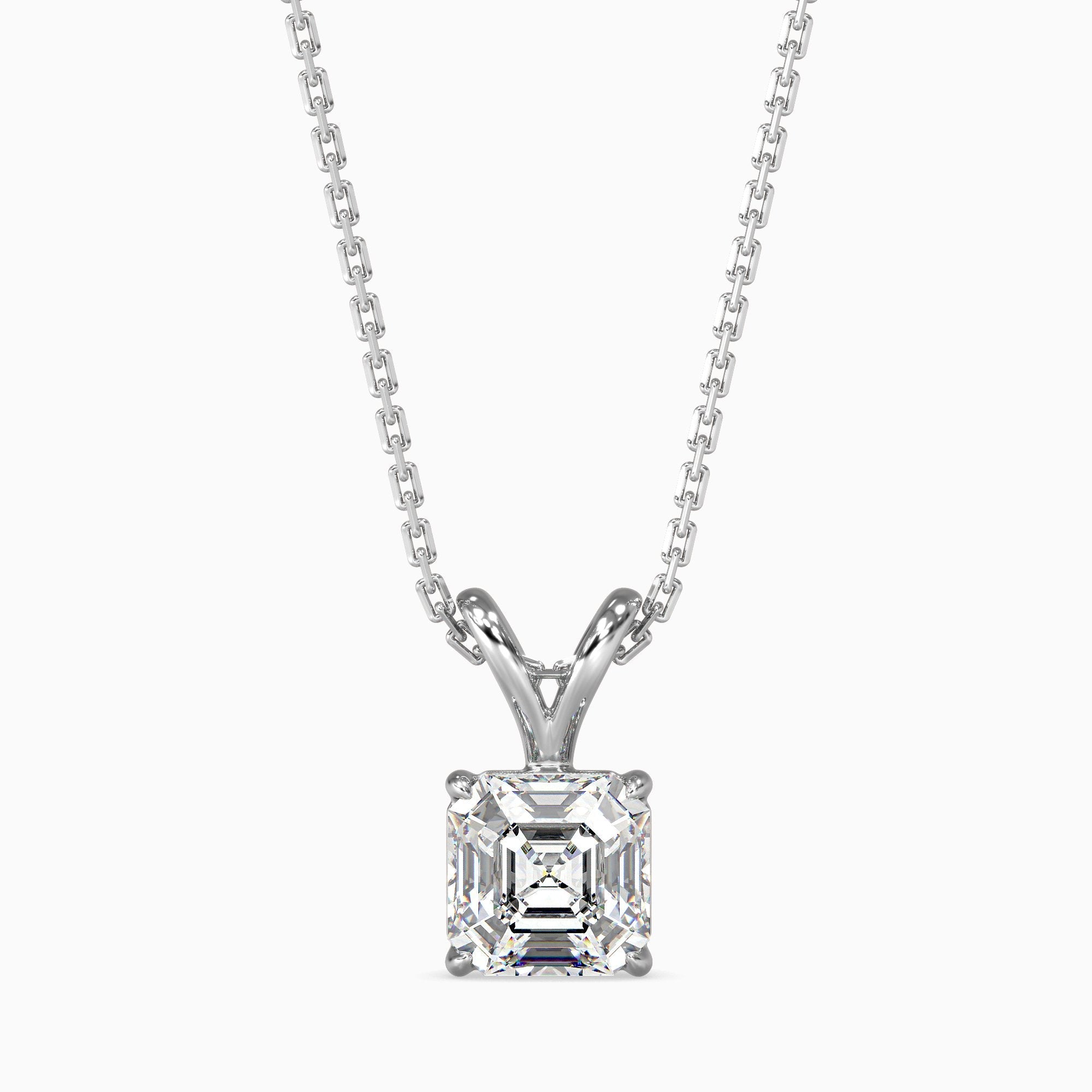 Mia Solitaire Asscher Pendant