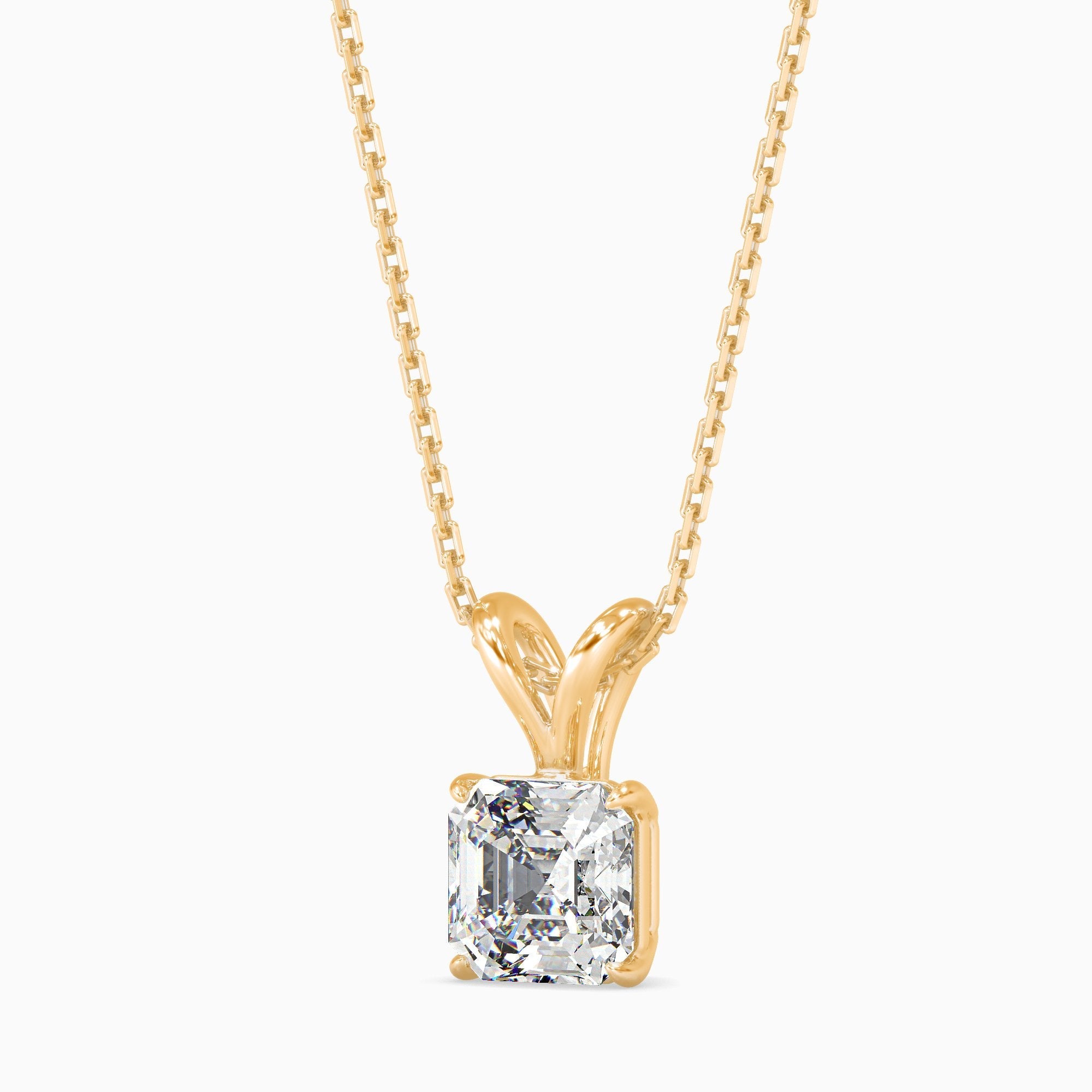 Mia Solitaire Asscher Pendant