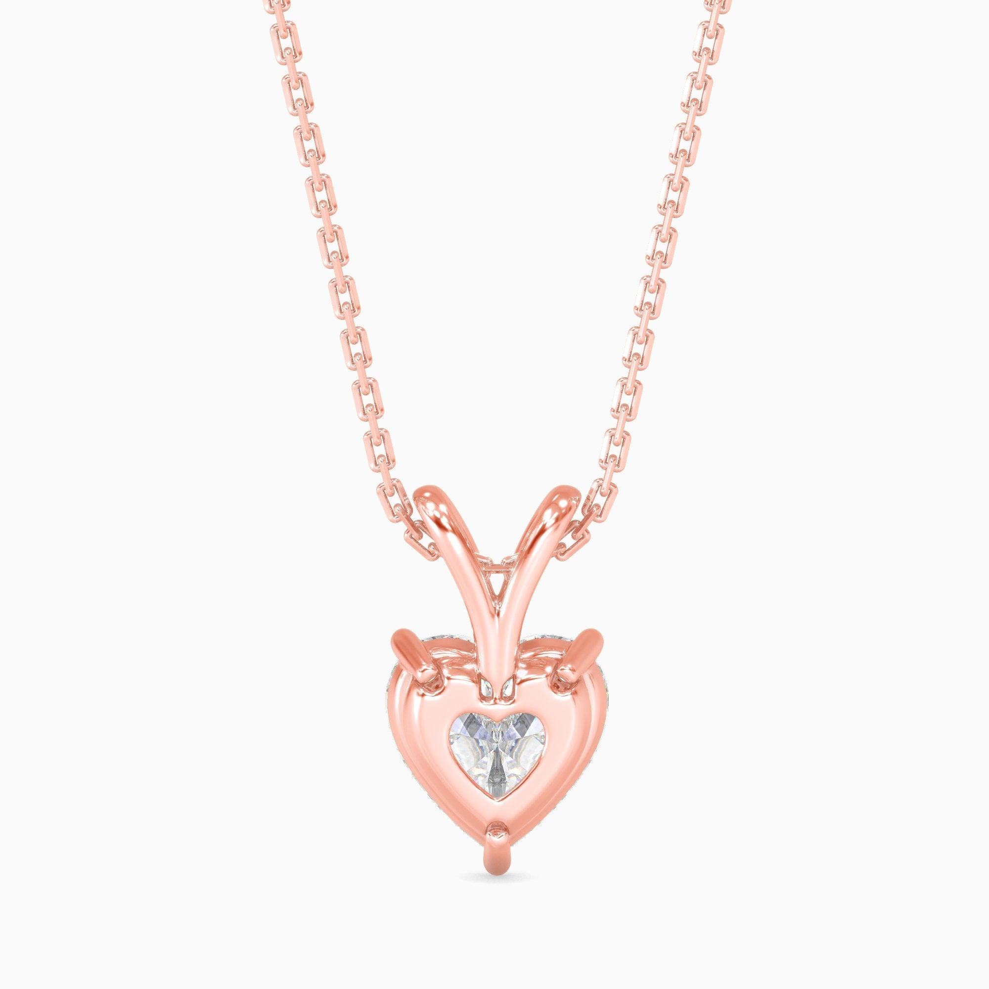 2 ctw Solitaire Heart Pendant
