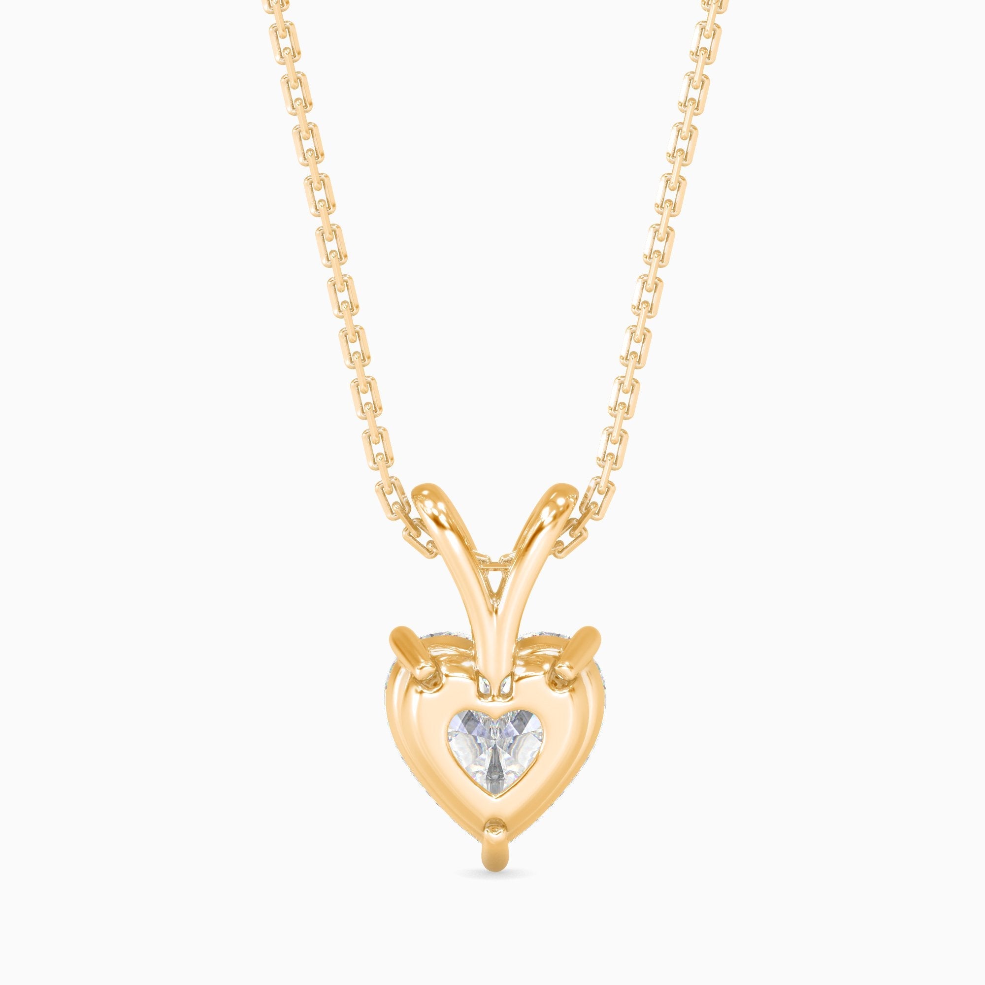 2 ctw Solitaire Heart Pendant