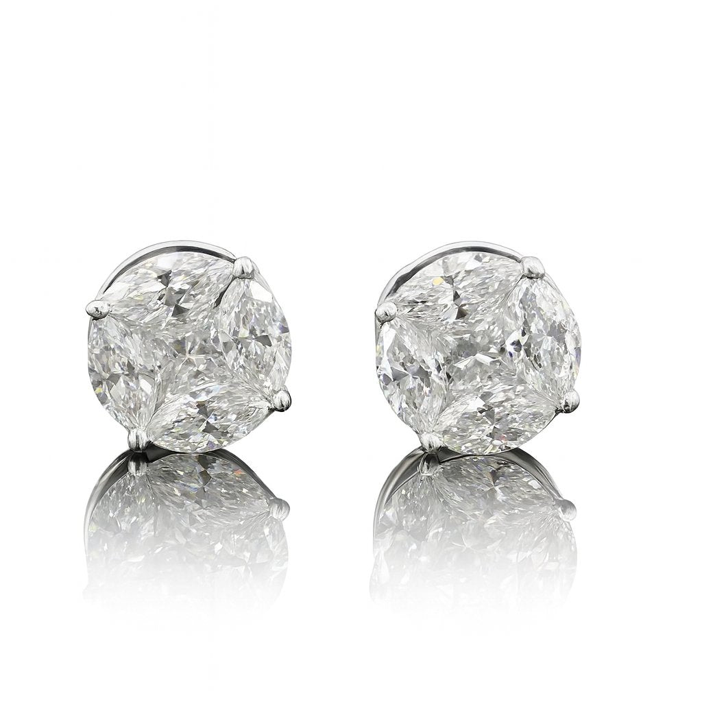 Federica Solitaire Round Earrings