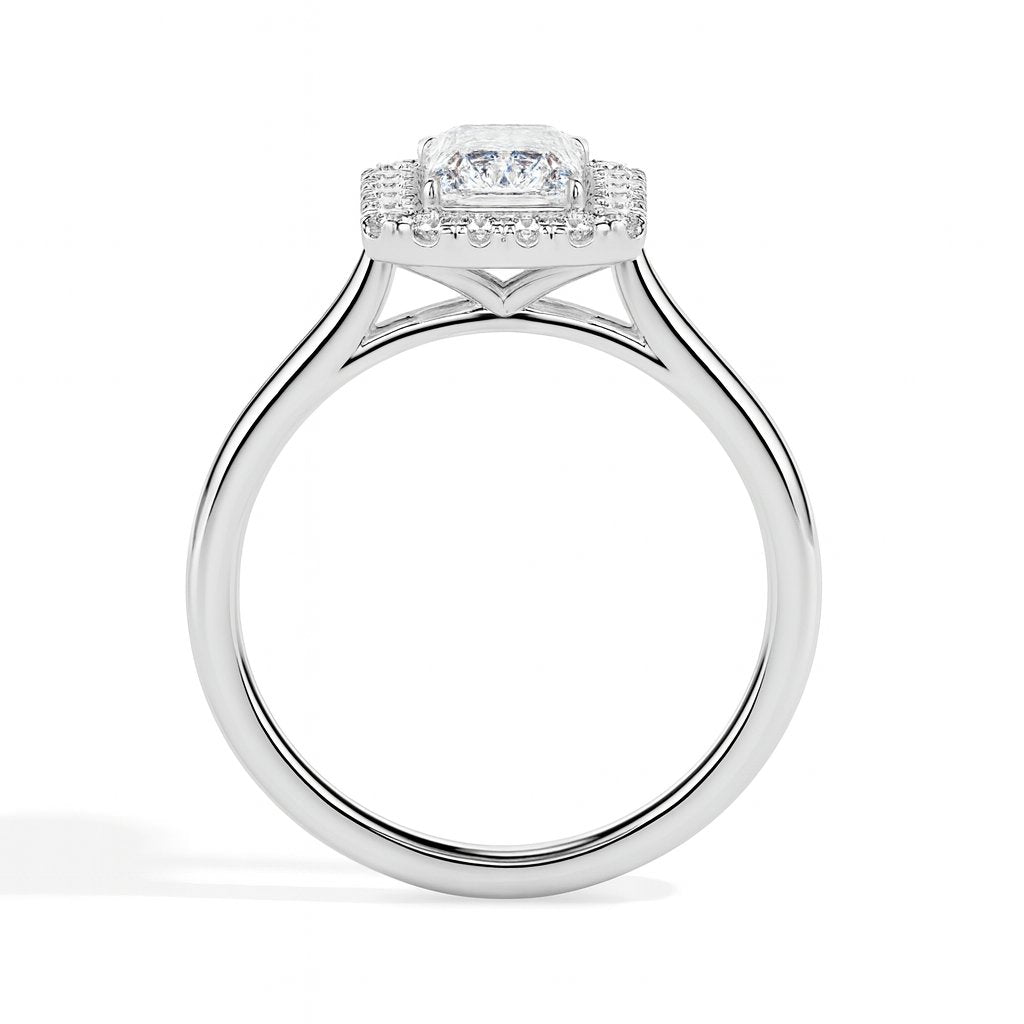 Kai Solitaire Halo Radiant Ring