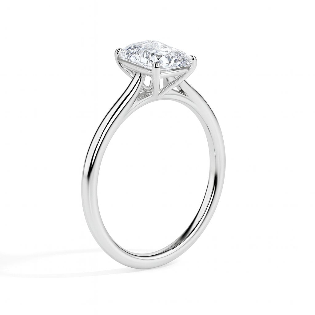 1 ctw Solitaire Radiant Ring