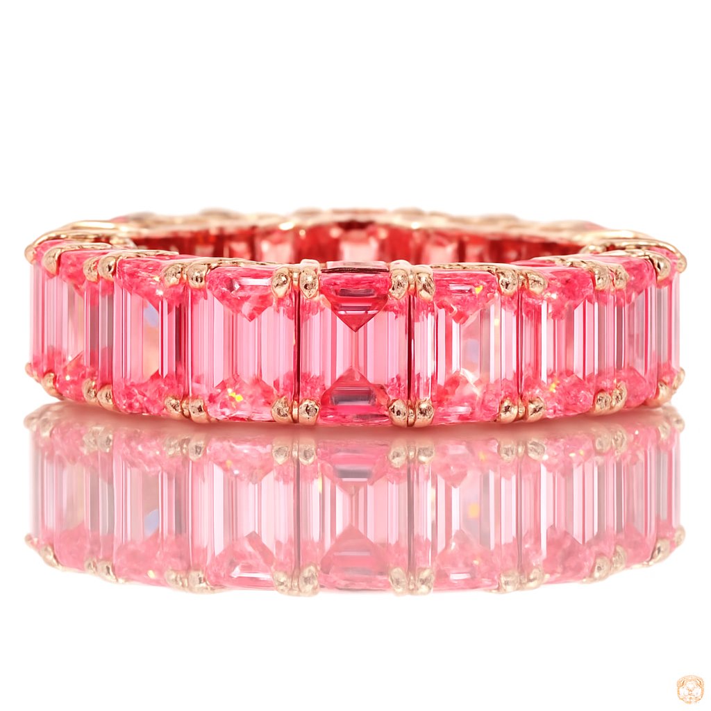 Pink Diamond Eternity Band