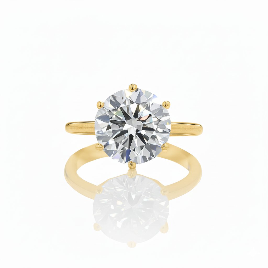 Bague Solitaire Six Griffes
