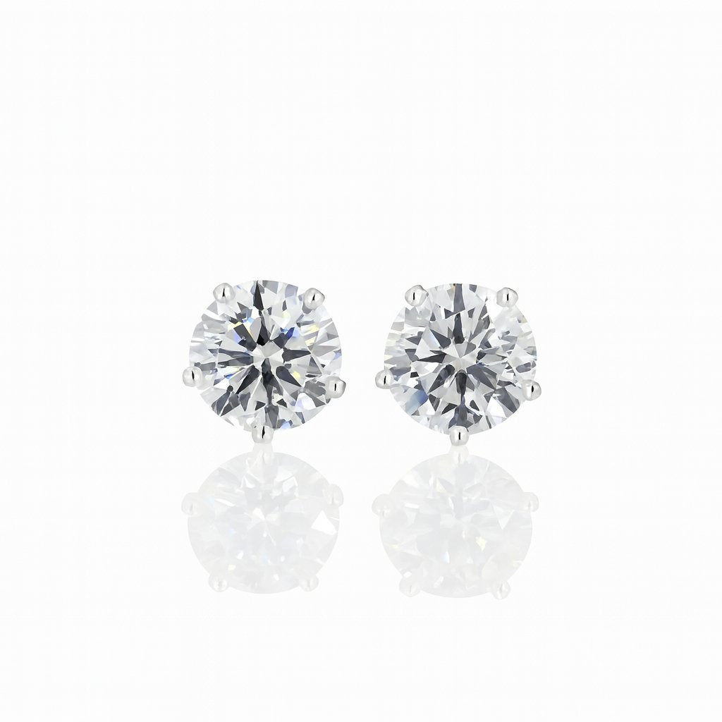 Six Prong Studs